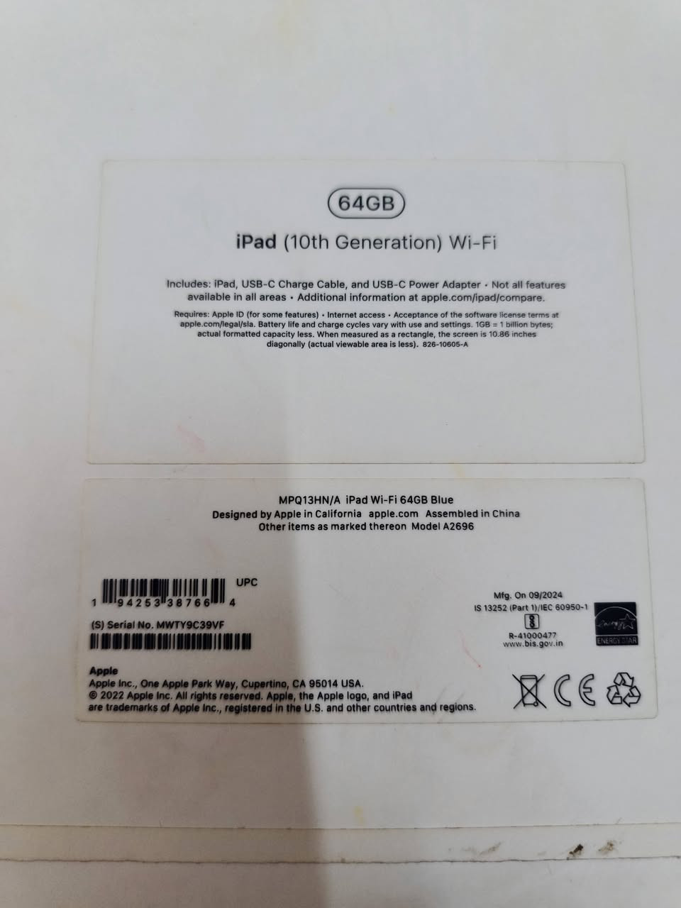الكتابة
للبيع iPad Apple 10
🔹 اللون: أزرق
🔹 السعة: 64GB
🔹 الحالة: جهاز جديد جداً واستخدام قليل جداً
الجهاز كامل مع جميع الملحقات: ✅ الكارتون الأصلي
 الشاحن الأصلي
 وصل الشراء
 حافظتين حماية
 حماية شاشة (زجاج)
الجهاز نظيف جداً
، فقط تم تبديل البلازة بقطعة أصلية.
📍 الموقع: كربلاء
💰 السعر: 320  وقابل للتفاوض بالمعقول.
للاستفسار ***********
