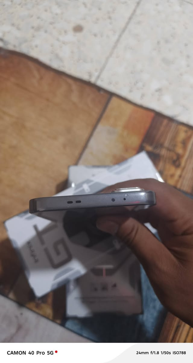 سلام عليكم
جهاز gt 30 pro
ذاكره 265
بطاريه 96
نضافه 90% مثل ما موضح
الجهاز مستبدل فقط ضهر 
وبي نقطه ب الشاشه زغيره وما مأثره على الجهاز
مكان العبيدي شارع 20 
السعر خاص 
للاتصال واتساب فقط ***********

نص مكتوب في الصور:
- CAMON 40 Pro 5G 24mm f/1.8 1/50s ISO788
- CAMON 40 Pro 5G 24mm f/1.8 1/50s ISO749
- CAMON 40 Pro 5G 24mm f/1.8 1/50s ISO734
- CAMON 40 Pro 5G 24mm f/1.8 1/50s ISO260
- CAMON 40 Pro 5G 24mm f/1.8 1/50s ISO241