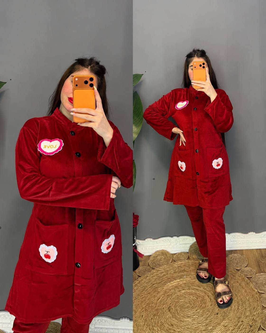 تراك نسائي • مخمل ثقيل • مقاسات L-3XL