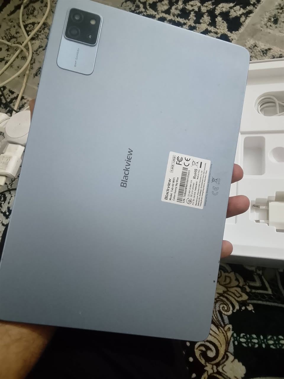 السلام عليكم  تاب 60   WiFi للبيع   نضيف جدا ذاكره عشوائيه 8 ولذاكره لعاديه 128 جهاز نضيف جدا مكان بغداد لري قريب ع سوق اميمه رقمي *********** جهاز مكفول من اي تصليح سعر 125الف
