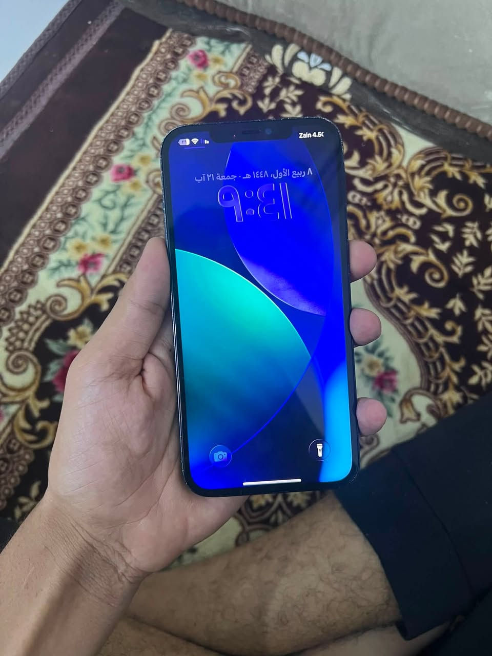 ايفون12 برو ماكس للبيع
مبدل بطارية وشاشة تفليش اصلية شرط فيس أيدي شغال وبطارية 100 دبل خط ذاكرة 256 كلشي شغال وبي شرگ خفيف بالضهر مامأثر للبيع السعر 375 ويرهم مراوس. 
#_الزوية_هـ_***********

