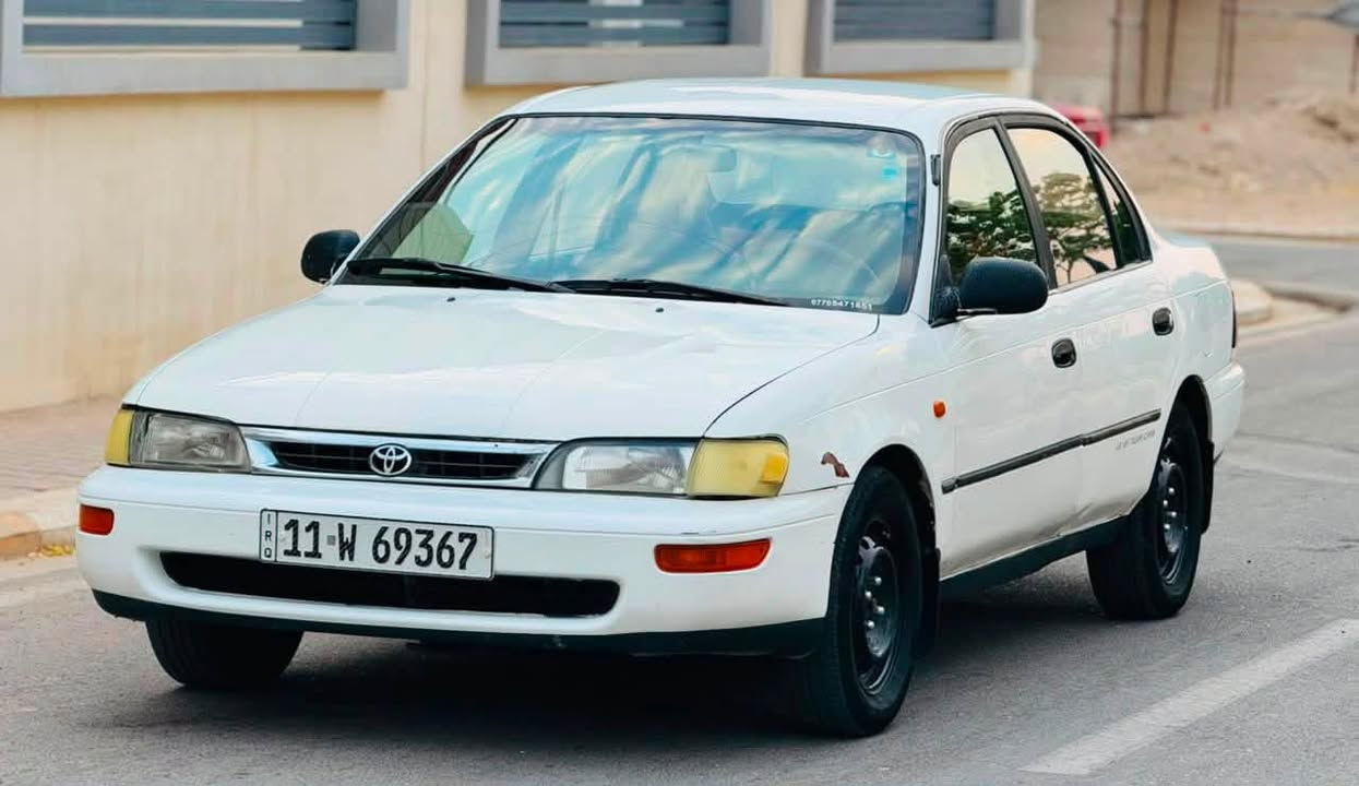 للبيع.. تويوتا كورولا يسرى بلاد موديل 1995 🚗✨
سياره خير من الله نظيفه مثل ما موضح بالصوره تايرات جديده محرك حاويه جديد مشط استيرن جديد والمكينه لا صرف لا بخار رقم انكليزي جديد سنويه ب اسمي تحويل مباشر نقصهه تبريد فقط وكمبريسره جاهز العنوان ديالى — خانقين *********** 
ملاحضه : رجاء الموشراي لايخابر فدوه والسعر 52$
