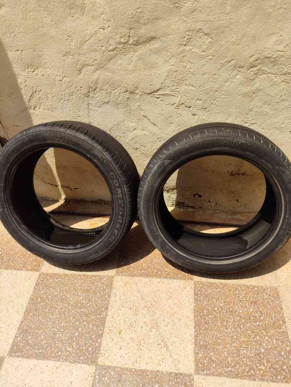 زوج تايرات نظيفات بحالة جيدة للبيع حجم (19) APTANY 245/45R19
السعر 75وبيهن مجال العنوان الديوانية ام الخيل 
لاستفسار الاتصال على الرقم ***********واتساب ✅
