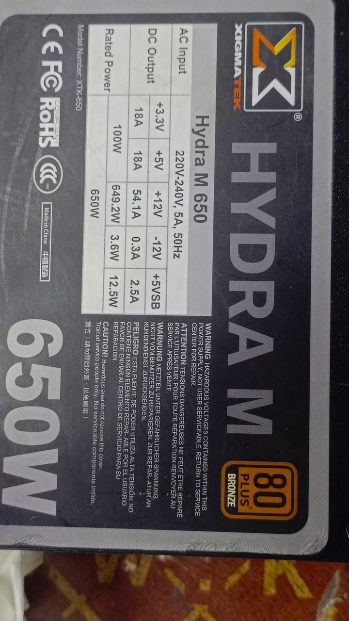 1- Intel(R) Xeon(R) CPU E5-2680 v4 @ 2.40GHz
2- رام 16تردد 2133hz 
3-Radeon RX 580 Series
4-ssd256gb
5-بور 650
الواتساب ***********
سعر 275الف وبيه مجال بسيطف
