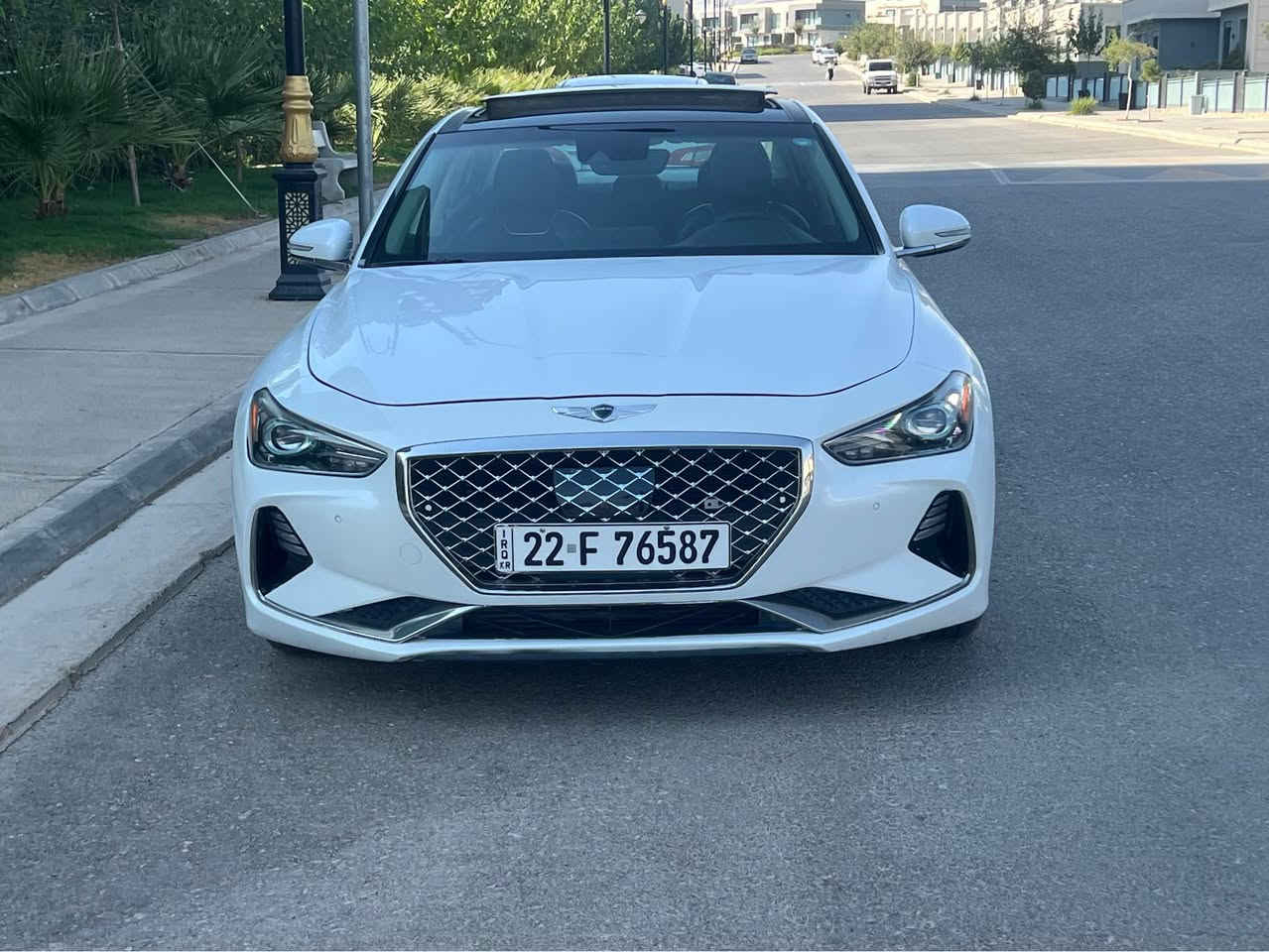 جینیسس G70 مۆدیل 2021 فول مواسەفات 
57 هەزار مایل ڕۆشتووە 
کامل کارەبایی مەزبووتە 
تحویل و غەرامە بەشەرت 
هیچ مەسرفێکی تێدا نییە 
نموونە لە جوانی و پاکی 
وێنەی داعمەکەم داناوە 
نیو درەگای بۆیاخە 

سعر185$

گێر و مەکینەی بەشەرت 
هیچ کێشەیەکی تێدا نیە 

ژمارەی خاوەنی
*********** السليمانية, العراق
