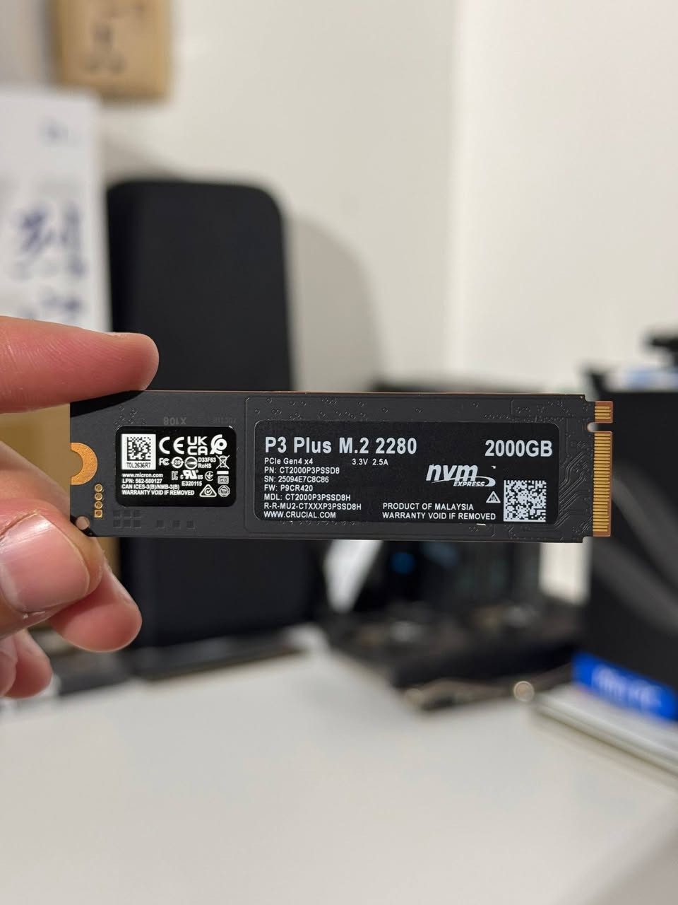 Crusial p3 plus m.2 (2TB) gen4 5000MB/S
غير مستخدم فقط مفحوص 

ضمان فحص يوم كامل 

السعر 270 الف

نص مكتوب في الصور:
- VERTEX SOUQ Crusial p3 plus m.2 (2TB) gen4 5000MB/S غير مستخدم فقط مفحوص ضمان فحص يوم كامل اطلب الأن *********** 270,000 IQD اطلب الان