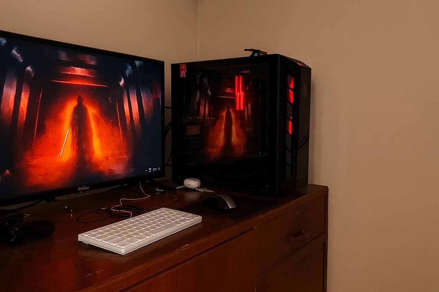 Pc للبيع
المواصفات :
CPU : i5 9400f
GPU : RTX 2060
Ram : ARGB G.SKILL 16G 3600 ddr4 2*8
ROM : M.2 512G
PSU :  650W XIGMATEK
CASE 4 FANS 3 ARGB
MB :  ASRock Z390 pro4
السعر : 680 الف وي الشاشة وبيها مجال حك جيه بس
الفيديو يوضح حرارة القطع تحت الضعط
مكاني نجف عندي توصيل بالنجف بس, اي استفسار راسلني واتساب *********** واني خادم
