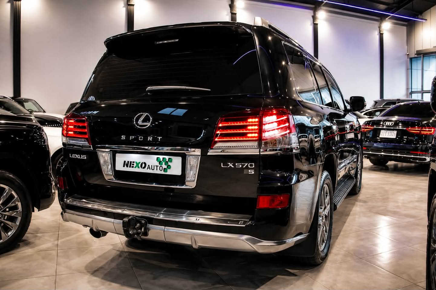 Lexus LX570 Sport
مۆدیل: 2014

• مۆدیل: 2014
دوو شوێنی بچووک تەعدیل 
• ڕۆیشتوو: 179,000 کیلۆمەتر
• مۆتۆری V8 بە حەجمی 5.7L
• گێڕی ئۆتۆماتیکی 6 خێرایی
• سیستەمی 4WD (گەڕانی چوار تایەر)
• سسپەنشنی هەوایی (Height Control + Adaptive Variable Suspension)
• مۆدی ڕێگا (Multi-Terrain Select)
• Crawl Control بۆ ڕێگای قورس
• قوفڵی دیفرەنسی ناوەندی
• هێڵکاری Sport
• ڕووناکی Xenon/LED
• چرای ڕۆژ (Daytime Running Lights)
• کامێرای دواوە
• سێنسەری پێش و دواوە
• دەرگای دواوەی ئۆتۆماتیک
• سلاید
• کورسی چەرمی ئاسایشی
• کورسی پێش کارەبایی
• بیرگەی کورسی (Memory Seats)
• گەرمکەرەوە و ساردکەرەوەی کورسی پێش
• سوکان چەرم و دار
• شاشەی ناوەندی
• Navigation
• Bluetooth / AUX / USB
• دەنگی Mark Levinson Premium Sound System
• دوگمەی Start/Stop
• دوو کۆنترۆڵی گەرمی و ساردی (Dual Zone Climate Control)
• کۆنترۆڵی گەرمی و ساردی بۆ دواوە
• Cruise Control
• ABS / VSC / Traction Control

ئۆتۆمبێلێکی کەشخە، بەهێز و گونجاو بۆ شار و گەشت و ڕێگای دەرەوە.

⸻

Lexus LX570 Sport

حالە السیارە/ بیها تعدیل 
موديل: 2014 
• الموديل: 2014
• الممشى: 179,000 كم
• محرك V8 سعة 5.7 لتر
• ناقل حركة أوتوماتيك 6 سرعات
• نظام دفع رباعي دائم (4WD)
• نظام تعليق هيدروليكي/هوائي قابل للتعديل
• نظام Multi-Terrain Select
• نظام Crawl Control للطرق الوعرة
• قفل الدفرنس الوسطي
• باكج Sport
• مصابيح Xenon/LED
• إضاءة نهارية
• كاميرا خلفية
• حساسات أمامية وخلفية
• باب خلفي كهربائي
• فتحة سقف
• مقاعد جلد فاخرة
• مقاعد أمامية كهربائية مع الذاكرة
• تبريد وتسخين للمقاعد الأمامية
• مقود جلد وخشب متعدد الوظائف
• شاشة معلومات وسطية
• نظام ملاحة (Navigation)
• Bluetooth / AUX / USB
• نظام صوت Mark Levinson Premium
• تشغيل بصمة (Smart Start)
• تكييف أوتوماتيك ثنائي المناطق
• تحكم مستقل بتكييف المقاعد الخلفية
• مثبت سرعة (Cruise Control)
• وسائد هوائية متعددة
• ABS / VSC / Traction Control

سيارة فاخرة تجمع بين القوة، الاعتمادية، والراحة، ومناسبة للاستخدام اليومي والرحلات والطرق الوعرة

سعر/ 375$

للمعلومات/***********

Location/ 
BALEN CARS
https://maps.app.goo.gl/prz5bVL7eHQKwQHu9?g_st=ic

NEXO AUTO
Buy • Sell • Advertise
Premium Car Marketplace

#lexus #foryoupage #iraq #Erbil #foruyou  #karbala #najaf #baghdad #basrah #toyota
