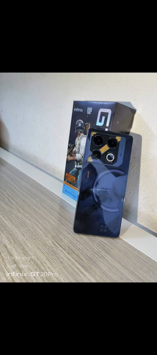سلام عليكم
للبيع: Infinix GT 20 Pro 🔥🎮
​جهاز نضافته 100% بحالة الزيرو (نظيف جداً وبدون أي مشاكل أو شخوط) 🔥
​📱 أبرز مواصفات الجهاز:
​الذاكرة والتخزين: ذاكرة داخلية 256 جيجابايت مع رام 12 جيجابايت (مع إمكانية توسعة الرام).
​المعالج: معالج ألعاب قوي جداً MediaTek Dimensity 8200 Ultimate (4 نانومتر) مع معالج رسومات مخصص للألعاب.
​الشاشة: شاشة AMOLED بحجم 6.78 إنج بدقة +FHD ودعم 144Hz (سلاسة فائقة وسرعة استجابة عالية باللمس).
​الكاميرا: خلفية رئيسية بدقة 108 ميجابكسل مع مثبت بصري (OIS) + كاميرا سيلفي بدقة 32 ميجابكسل.
​البطارية والشحن: بطارية 5000 مللي أمبير تدعم الشحن السريع بقدرة 45 واط (مع دعم ميزة Bypass Charging لتغذية الجهاز مباشرة أثناء اللعب بدون رفع حرارة البطارية).
​الصوت: سماعات استريو مزدوجة بتونس من JBL.
​التصميم: إضاءة RGB خلفية تفاعلية مميزة وشكل جيمنج عصري.
​📦 الملحقات: (: الكارتونة / الشاحن الأصلي / السماعات / الكفر).
📍 المكان: (بغداد الوشاش)
💰 السعر: (300 قابل للتفاوض)
​📞 للتواصل والفسر: يرجى المراسلة على الخاص أو الاتصال على الرقم: (***********) متوفر واتساب

نص مكتوب في الصور:
- ٠٤:١٨ ٢٠٢٥/٠٧/١٦
- بغداد، العراق
- Infinix GT 20 Pro
- بغداد, العراق
- ٠٤:١٧ ٢٠٢٥/٠٧/١٦
- ٠٤:١٩ ٢٠٢٥/٠٧/١٦