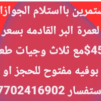 عمرة البر • استلام جوازات • بوفيه مفتوح