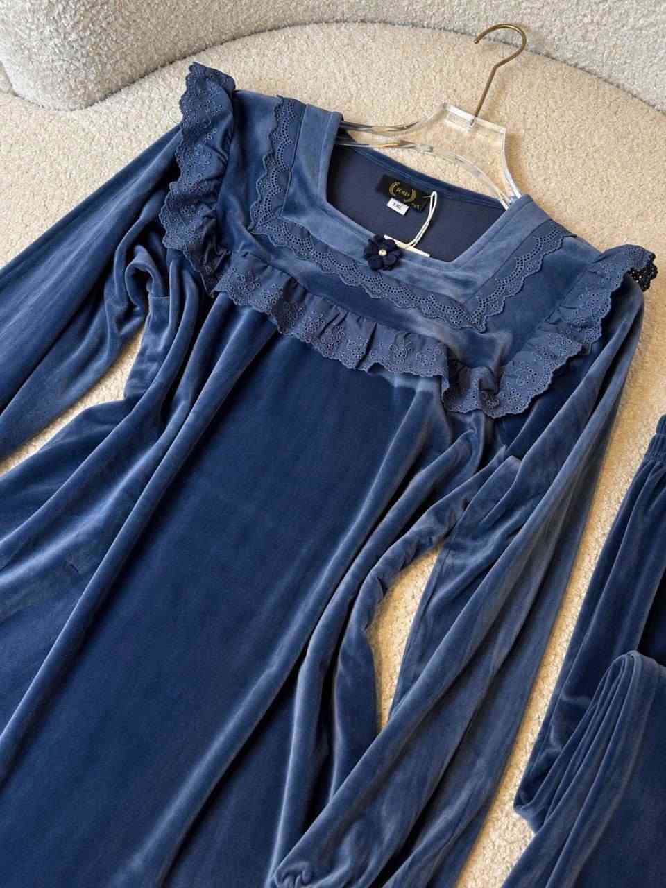 مخمل • مطعم دانتيل • مقاسات L-3XL