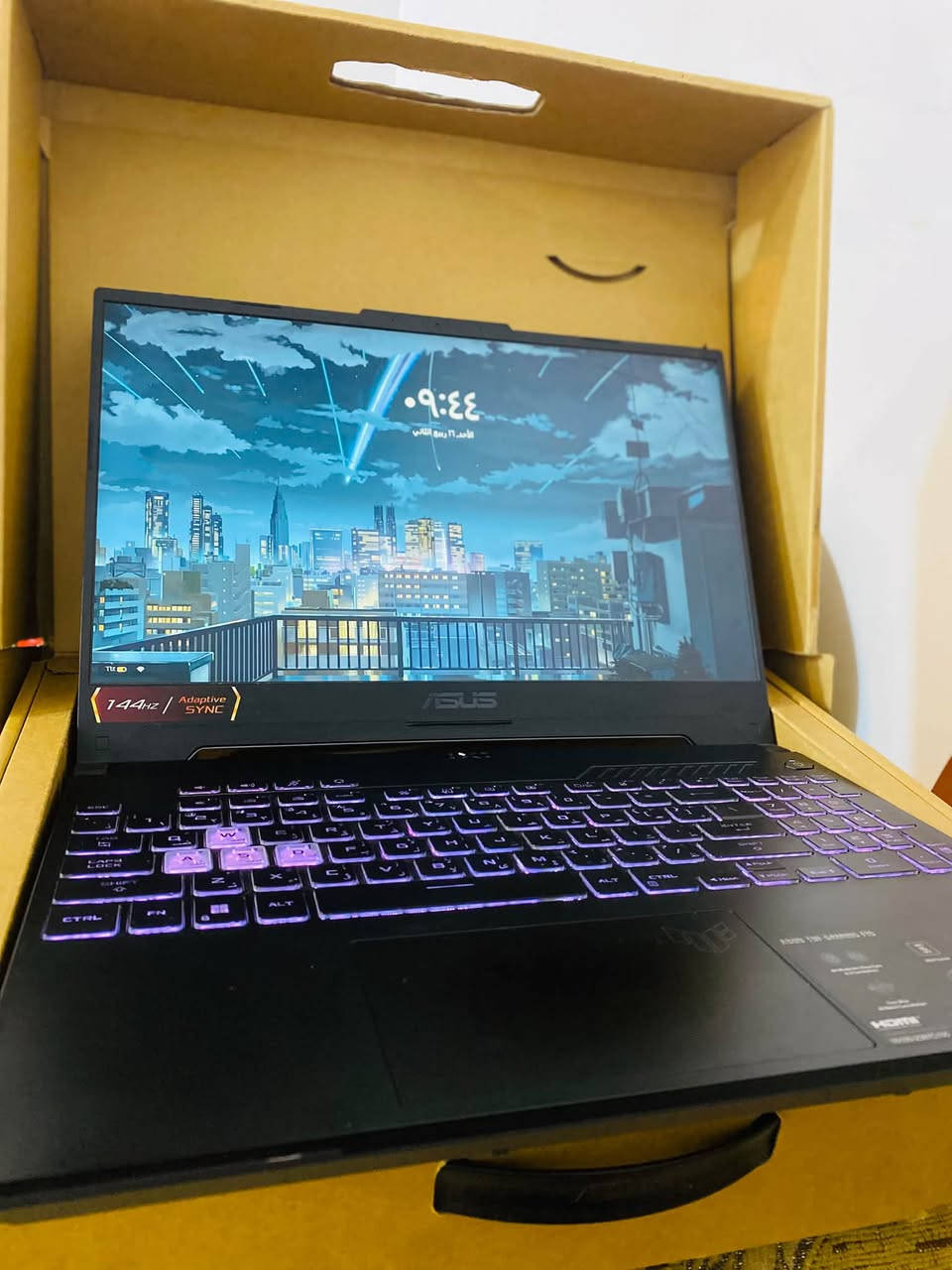 💻 للبيع: لابتوب قيمنق ASUS TUF Gaming F15 بحالة ممتازة جداً
المواصفات 🔥 :

• الموديل: ASUS TUF Gaming F15 (FX507ZC4)

• المعالج: Intel Core i5-12500H (الجيل الثاني عشر)

• كرت الشاشة: NVIDIA GeForce RTX 3050 (4GB)

• الذاكرة العشوائية (RAM): 16GB

• التخزين: 512GB SSD سريع جداً

• الشاشة: سلاسة عالية بتردد 144Hz مع خاصية Adaptive-Sync

• الملحقات 🔥 : 

الكرتون الأصلي مع كافة ملحقاته للشحن

و جوستك عدد ( 2 ) 

وماوس من شركة MSI نظيف جداً 

📌 حالة الجهاز 🔥 : 

نظيف جداً بنسبه 99% وأخو الجديد ، استخدام خفيف فقط للداسه للسادس مع لعبه فيفا وخالي من أي عيوب أو مشاكل 

السعر : 900 الف دينار عراقي 🔥

المكان : البصرة قضاء المدينة 

للتواصل  : ***********
