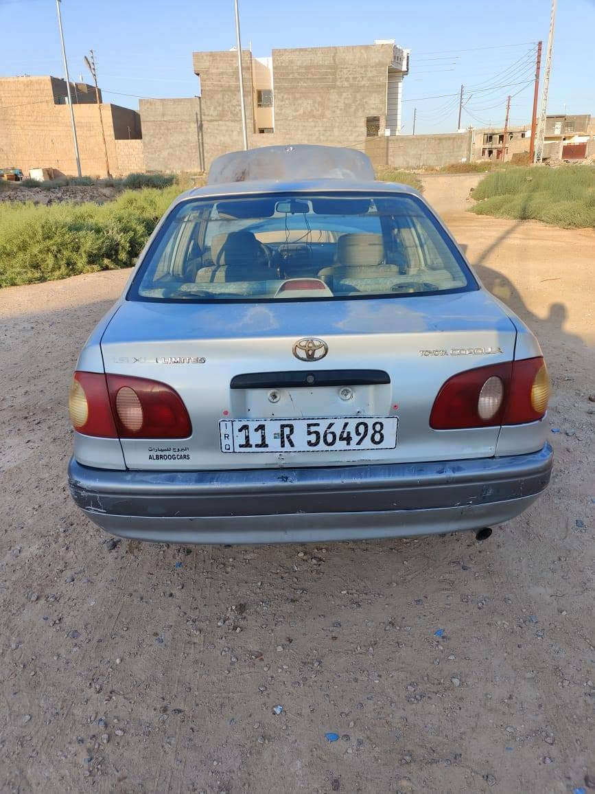 سلام عليكم كورلا للبيع موديل 2000 اوتماتيك تبريد مكفوله من ضربه وصبغ  جام كهرباء حداديه جديده مناقصه كلشي السعر 67 بيه مجال بسيط ***********
