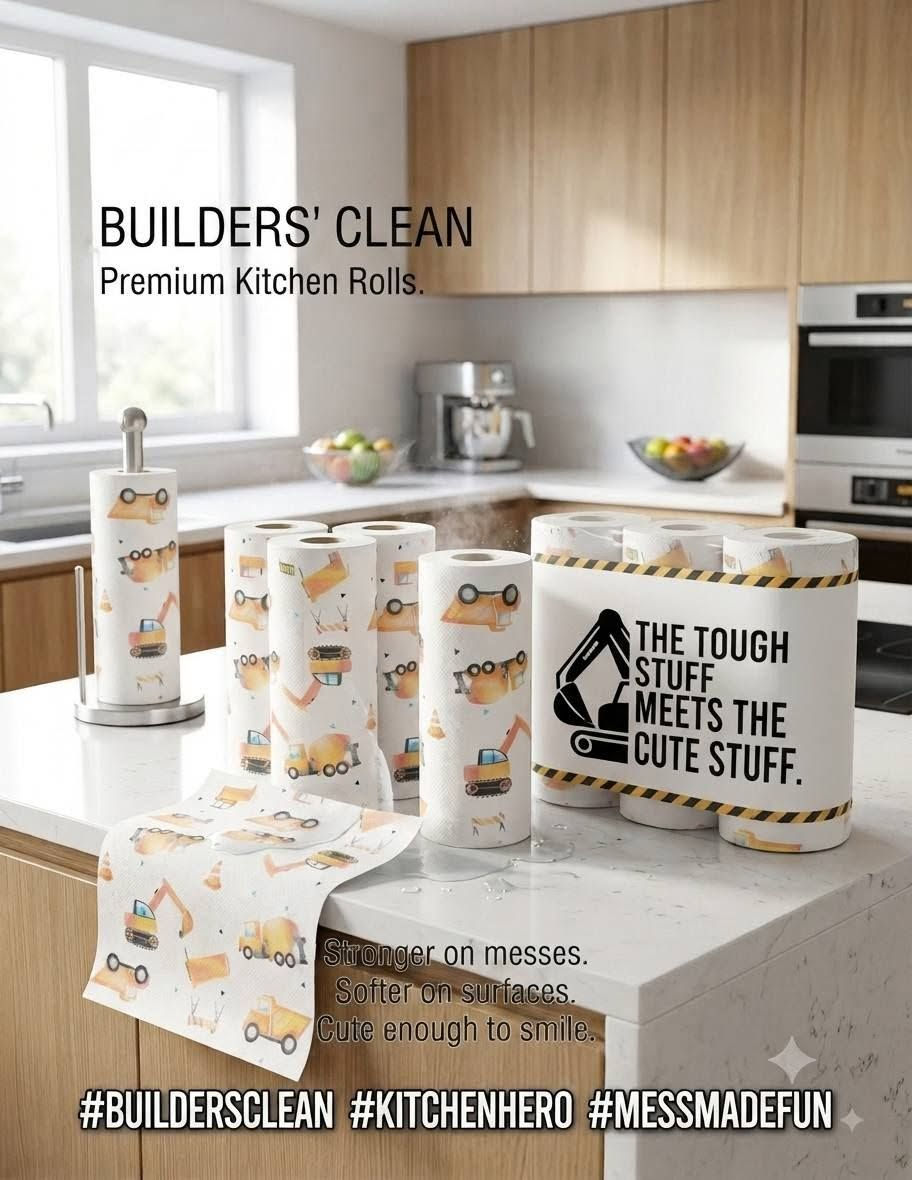 #BUILDERSCLEAN #KITCHENHERO #MESSMADEFUN
🚧 عندما يلتقي الجانب العملي باللطافة في مطبخك!
​نقدم لك مناشف المطبخ الفاخرة BUILDERS' CLEAN التي تجمع بين القوة والنعومة:
​أقوى في التعامل مع الفوضى بفضل جودتها العالية المتينة.
​أكثر نعومة على الأسطح لضمان نظافة خالية من الخدوش.
​تصميم برسومات الجرافات والشاحنات يجعل تنظيف الفوضى ممتعاً بما يكفي لترسم ابتسامة على وجهك!
​اجعل مهام التنظيف اليومية أسهل وأكثر مرحاً مع مناشف مصممة خصيصاً لتتحمل أقوى البقع وتضفي لمسة لطيفة على منزلك. 
للطلب والاستفسار مراسة الصفحة 📩📩
او الاتصال بالرقم ☎️ *********** واتساب
