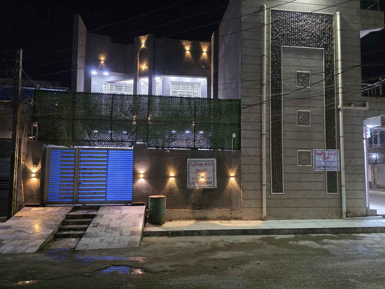 سلام عليكم بناية ودار للبيع مساحة 250 واجهية 20ونص ميسان حي المعلمين الجديد فتحة أولة ستفسار ***********

