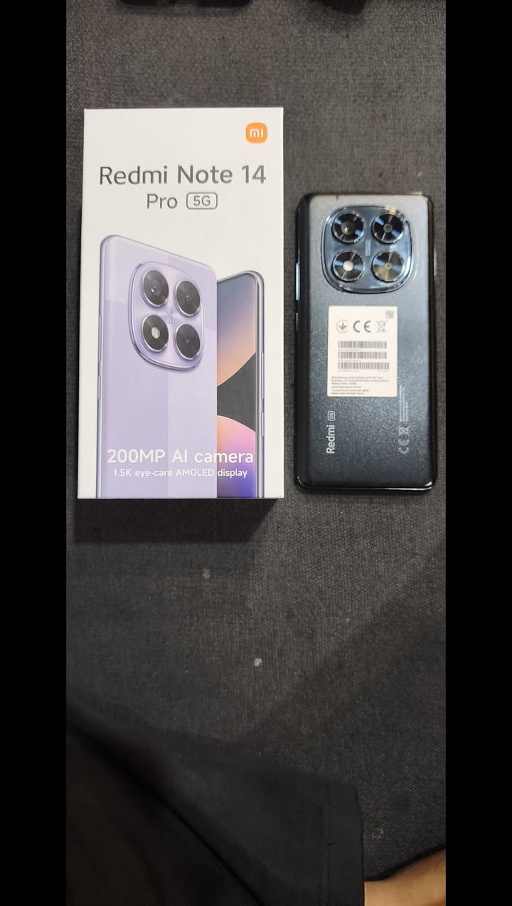 سلام عليكم موبايل ريدمي نوت 14 pro 5g للبيع
مواصفات 
بطاريه 5110

معالج ميديتك 7300ultra 

ذاكره 256 12gb

شاشه منحنيه ضد الكسر 120 فريم

الجهاز للبيع مكاني بغداد و سعر 375 و بي مجال للتواصل ***********
