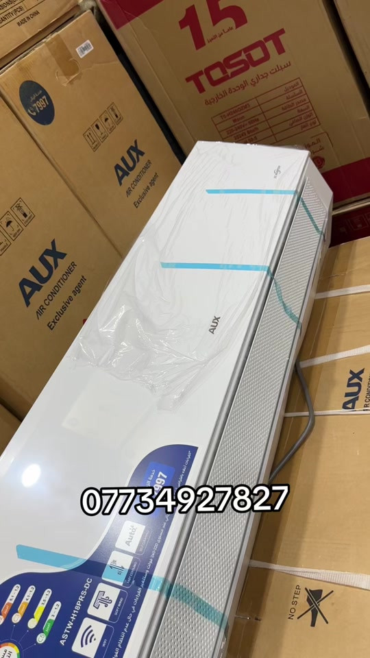 ملك التكييف من شركة اواكس شركة الثقة الدولية يسحب 3 امبير  فقط طن ونص اصدار ٢٠٢٦ السبلت الافضل في السوق العراقي حاليا🤫 سبلت أواكس AUX🥶 ✅ضاغط إستوائ T3 ✅يعمل في درجات الحرارة المحيطة العالية حتى ٦٥ درجة  مئوية ✅5 مراحل تحكم  ✅غاز 410 الافضل في السوق ✅إستهلاك اقل للطاقة ✅ إعادة تشغيل تلقائي  ✅تبريد سريع خاصية تربو ✅تدفئة و تبريد  ✅مسافة طويلة لتدفق الهواء السعر ٨٧٥ الف توصيل ونصب  ❄️❄️مع ضمان 3 سنوات✋🏻موقعي ❄️❄️ ***********
