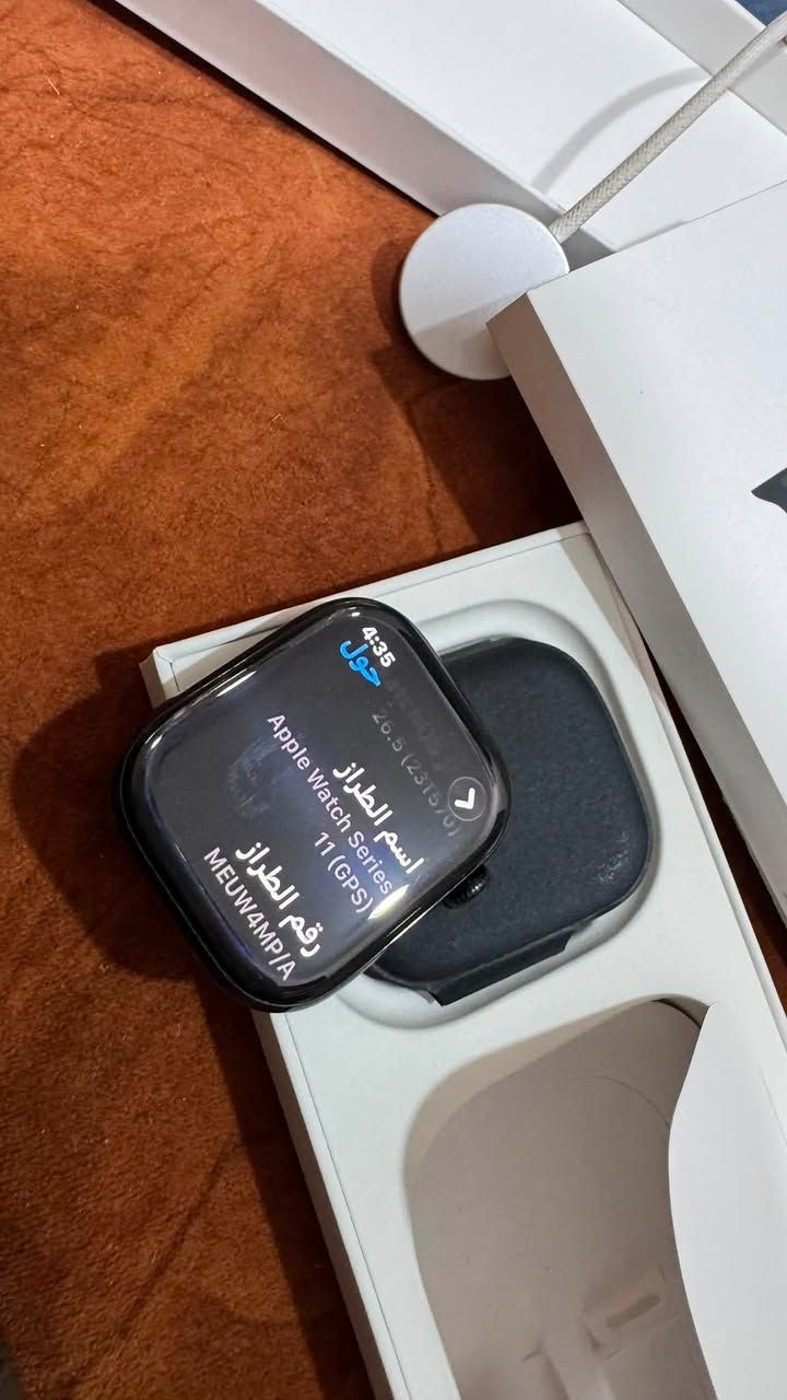 ساعة ابل جيل 11
⌚ Apple Watch Series 11 – 46mm

ساعة استخدام قليل جدًا، ولا تزال ضمن ضمان الشركة كما موضح في موقع Apple بالصورة.

🔹 جميع الملحقات أصلية:

* سير أصلي من الشركة
* كيبل شحن أصلي
* الكارتون الأصلي

✨ الحالة: نظافة 99% — أنظف من الصور
🔋 البطارية: 99%

💰 السعر: 430 ألف دينار
يوجد مجال بسيط جدًا للتفاوض.

🚚 يتوفر توصيل

📞 ***********
مكان الناصرية
