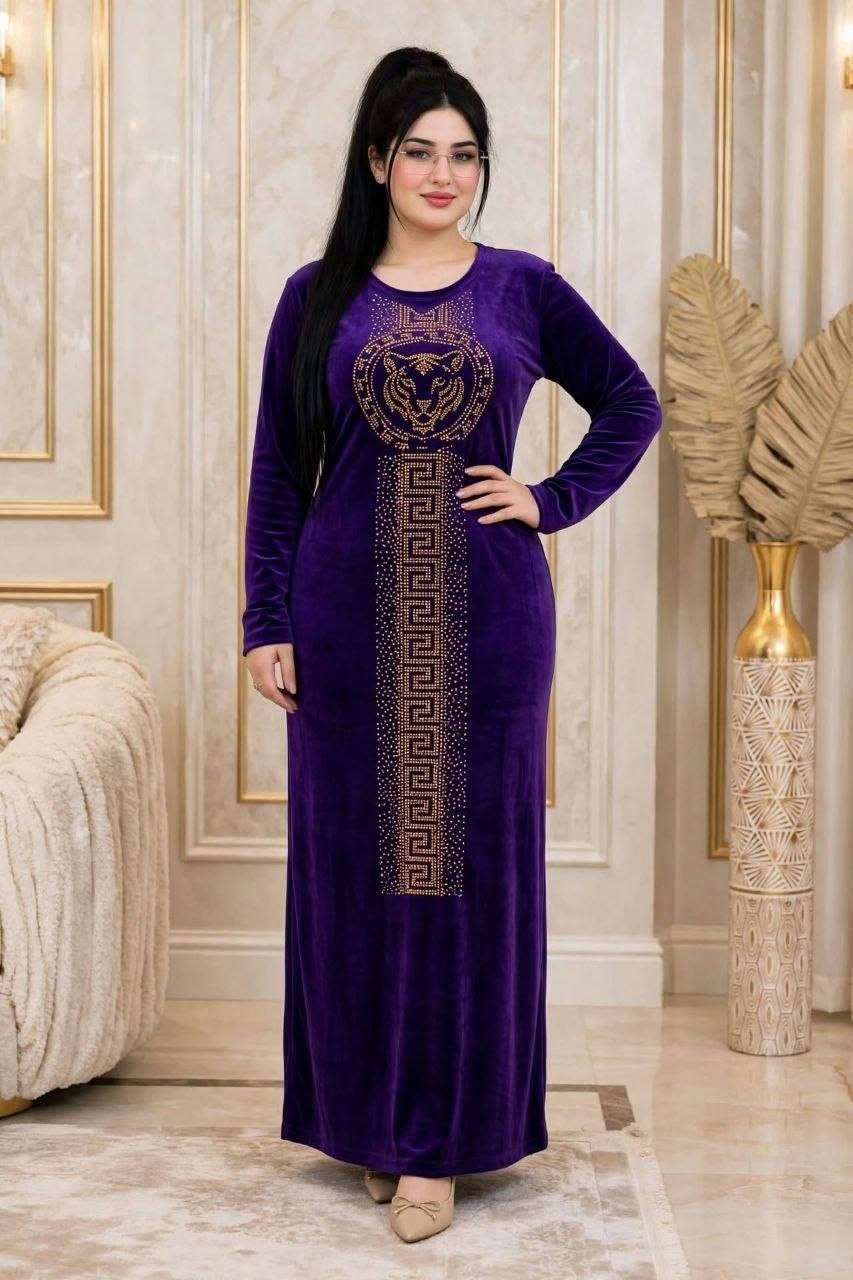 فستان مخمل • جُملة • مقاسات M-L-XL-2XL