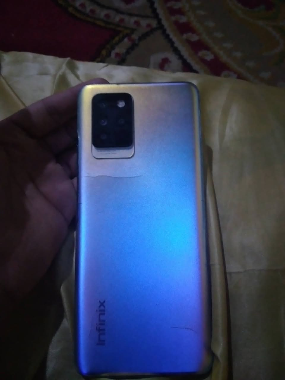 سلام عليكم Infinix Note 10 Pro 
ذاكره 256
رام 8+8
بطاريه 5000
شاشه مبدله وضهر مفطر شويه مثل الي بل صوره
رايده ب 125 وبي مجال 
ام النعاج *********** واتساب فقط

نص مكتوب في الصور:
- هاتفي XOS Based on Android Dolphin v7.6.0 64M QUAD Camera 16M 256.00 GB 8.00 GB Android 11 1080X2460 5000mAh Helio G95 بطاقة الضمان الإلكتروني اسم الجهاز Infinix NOTE 10 Pro الطراز Infinix X695 إصدار Android 11 إصدار XOS XOS v7.6.0 (OS7.6-RP86-210323) رقم الإصدار X695-H854DEFGHI-R-GL-230301V1258