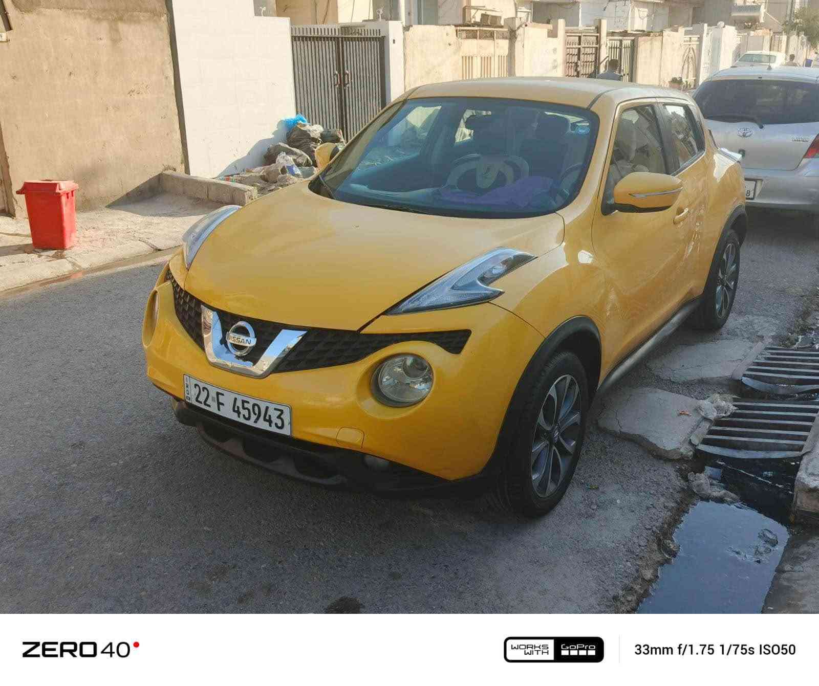 سلام علیکم
Nissan Juke 2016
سێ پارچە ناوی نەگرتیە 
بێ کێشە تاخمی پێشی تازە گۆڕاوە
مەکینە ١٦و تۆڕبۆیە 
تەقەو ڕەقەی بەشەرت 
سەنەوی تا ٢٠٣٠
نرخی 85 و کەمێک مامە ڵە 

ژمارەی مۆبایل 
*********** أربيل, العراق
