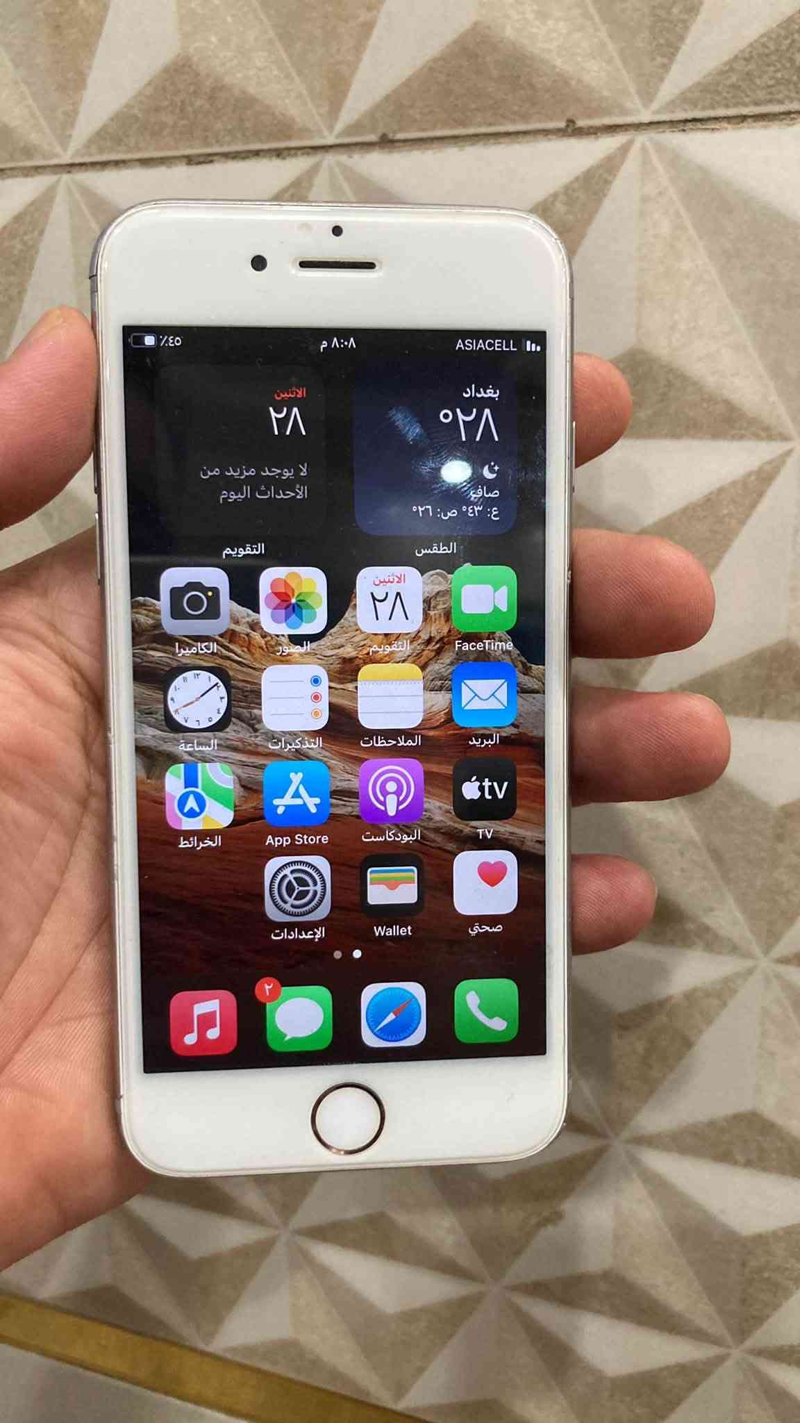 جميع الاجهزه شغاله واي فاي فقط قافل شبكه اتصال سيم كارت بعض الاجهزه تشتغل سيم كارت
ايفون 5.5s نظيفات جدا بصمه شغاله شغالات برامج القطعه 55 الف لا مصلح ولا مفتوح  العدد 17 قطعه 

ايفون 7 نظيفات جدا بصمه شغاله ذاكره 32 يدعم جميع البرامج لا مصلح ولا مفتوح يدعم سيم كارت 100 الف
العدد قطعتين 

ايفون 6s ذاكره 64 نظيف جدا شغال واي فاي سيم كارت السعر 85 الف 

ايفون SE الجيل الثاني شغال واي فاي فقط قافل سيم كارت نظيف جدا  السعر 150 الف

اجهزه مشاكل بسيطه 

ايفون 6s بلص ذاكره 64 شغال واي فاي سيم كارت 

مشكله قاعده شحن مرات يشحن مرات لا فطر بسيط بالشاشه السعر 65 الف 

ايفونات 5s قطعتين شغالات شاشه مفطره قطعه 25 الف 

ايباد 2 شغال نظيف العاب شحنه كلش حلو السعر 50 الف 

ايبودات ابل جيل اول ثاني 
نظيفات القطعه 35 الف 

قطع الغيار 
ايفون 4 شاشات بطاريات كفرات شواحن
ايفون 5 بطاريات 
ايفون 6 شاشات 

واتساب ***********

يوجد توصيل
