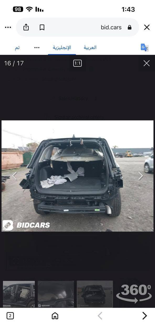 السلام عليكم جيب ٢٣ سياره جديده حادثه سرقه قطع خارجيه وشادلهه قطع بدون صبغ بلادي نفس لون بدون قطره صبغ سياره جديده وماشيه ٦٠ كامله مابيه اي نقص
السياره لمتد 
مكاني بغداد الزعفرانيه
استفسار ***********
السعر ٢٥٠ وبيه مجال
بيع مستعجل
السلام عليكم جيب ٢٣ سياره جديده حادثه سرقه قطع خارجيه وشادلهه قطع بدون صبغ بلادي نفس لون بدون قطره صبغ سياره جديده وماشيه ٦٠ كامله مابيه اي نقص

نص مكتوب في الصور:
- 98 1:43 تم الإنجليزية العربية 16 / 17 1:1 BIDCARDS 360° 2