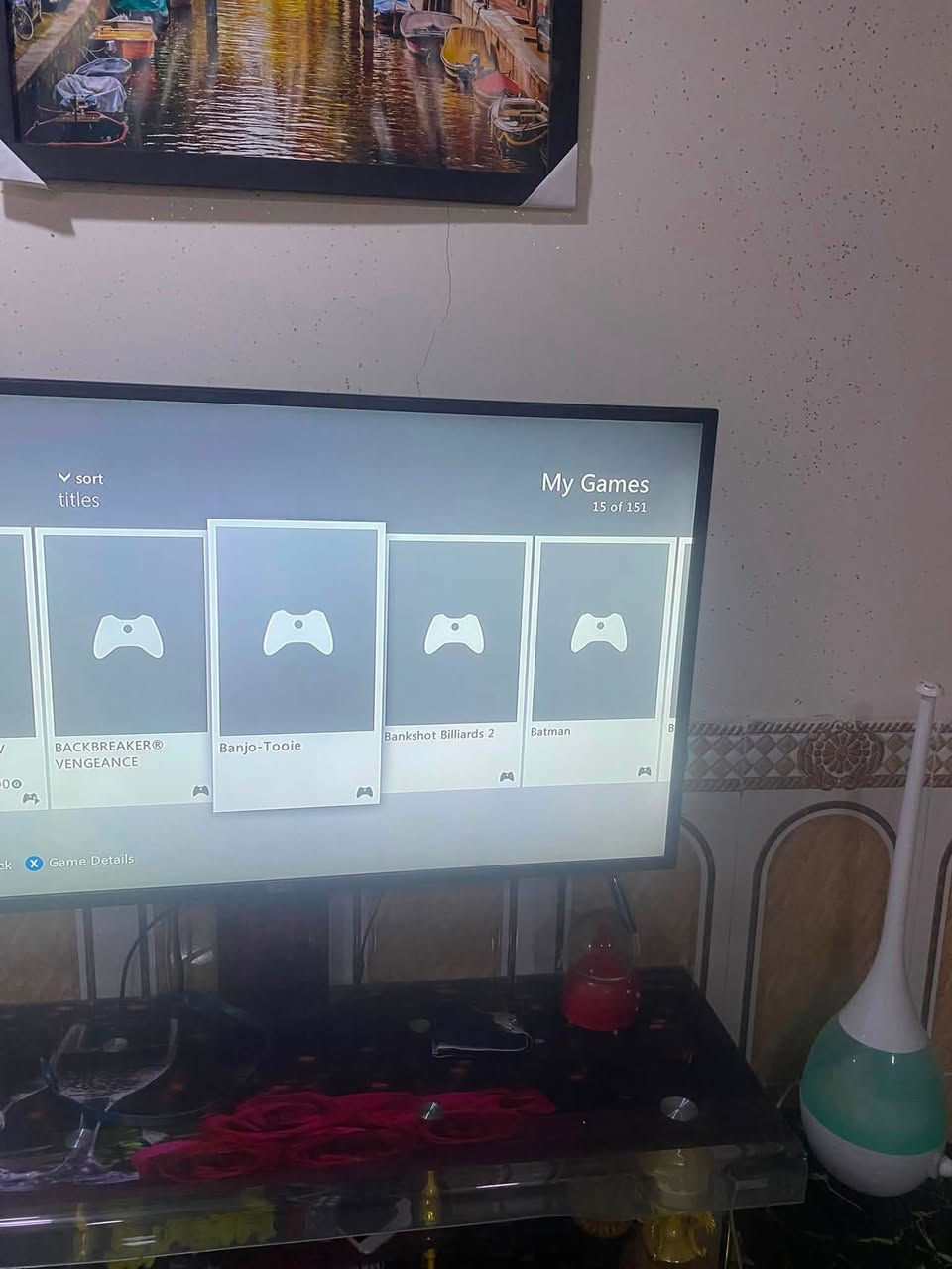 اكس بوكس 360للبيع مهكر يحتوي ١٥١ لعبه
+يحتوي على efootball22 + gta5 +فيفا22 يعني ذن اصلاً مايجن ع اكسبوكس360 مع العاب مثل كول اوف ديوتي ومصارعه  
السعر 100 قفل للتواصل ***********
