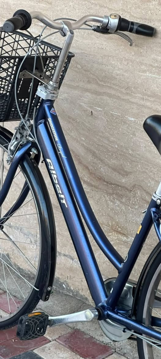 السلام عليكم ورحمة الله وبركاته 🌹
🚲 دراجة هوائية للبيع 🇯🇵 ماركة بريدجستون (Bridgestone) اليابانية الأصلية – من إنتاج شركة بريدجستون العالمية. 
🔹 الحجم: 27 🔹 الهيكل: معدن ألمنيوم ثقيل 🔹 رنكات: ستانلس ستيل 🔹 التايرات: Bridgestone أصلية 🔹 گير داخلي 5 نمر وحساس 🔹 نظام نقل الحركة: قايش (Belt Drive) 🔹 قفل ماركة ثقيل 🔐 🔹 قفل مقود مزدوج 🔹 سلة أصلية 🧺
✨ نظافة الدراجة 95% ✅ على وضع الشركة ✅ شرط الفحص وما بيها أي ملاحظة.
📍العنوان: كربلاء – طويريج 🚚 تتوفر خدمة توصيل إلى جميع محافظات العراق. 📩 للاستفسار: خاص أو على الرقم ***********.

