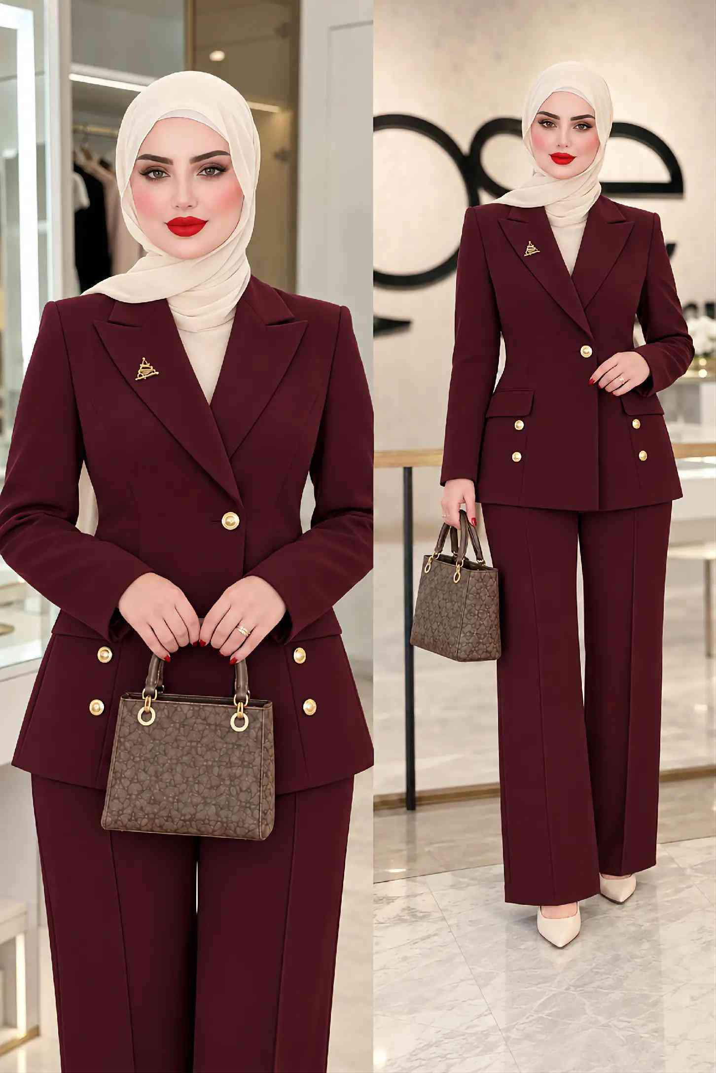 طقم قطعتين • حجز واتساب • انستقرام womens_fashioon