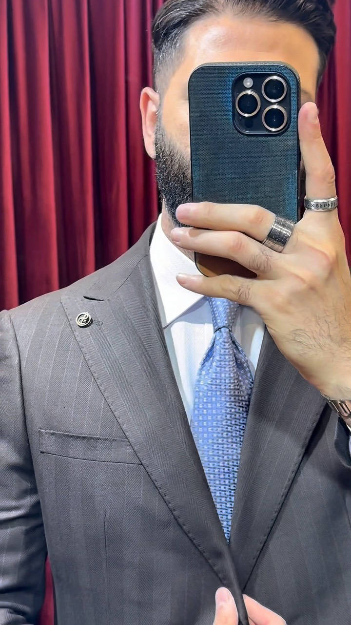 ⁨علق تم  ويوصلك السعر
بدله دزاين ايطالي inner pen fabric 🇮🇹
بغداد المنصور  طابق الاول مقابل علاء حداد ***********⁩
