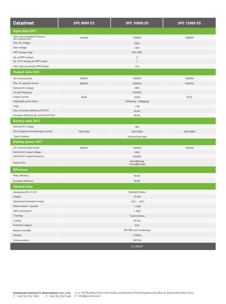 Growatt • SPE 12000 • هدية ١ كيلواط