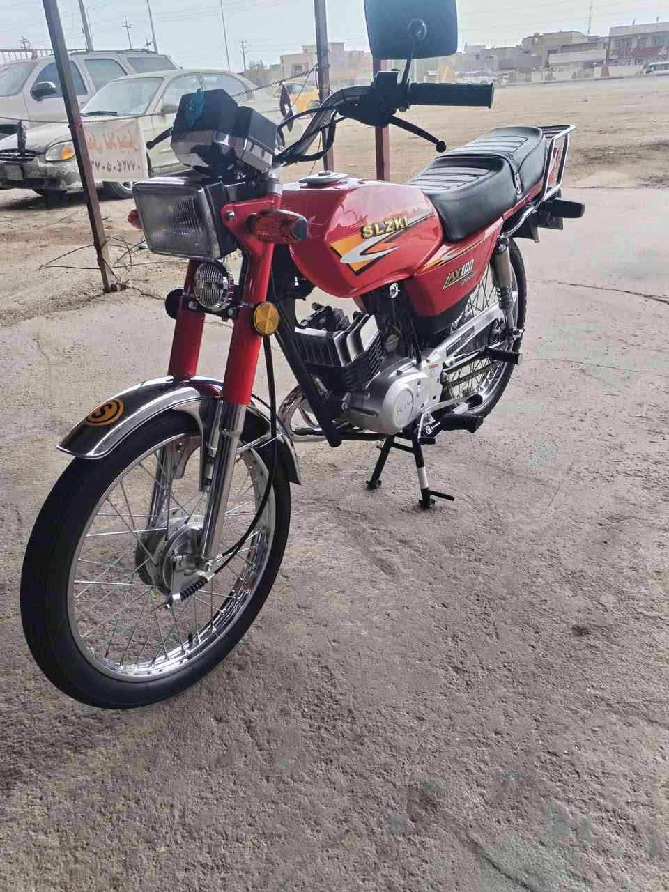 تحية طيبة🏍️🏍️ 
سازوكي خبط الأصلي موديل 2026
بعدها شركة كفالة عامة من كلشي
مكاني واسط العزيزية 
السعر ٧٧٥ وبيها مجال قليل للجناية فقط
***********
***********
