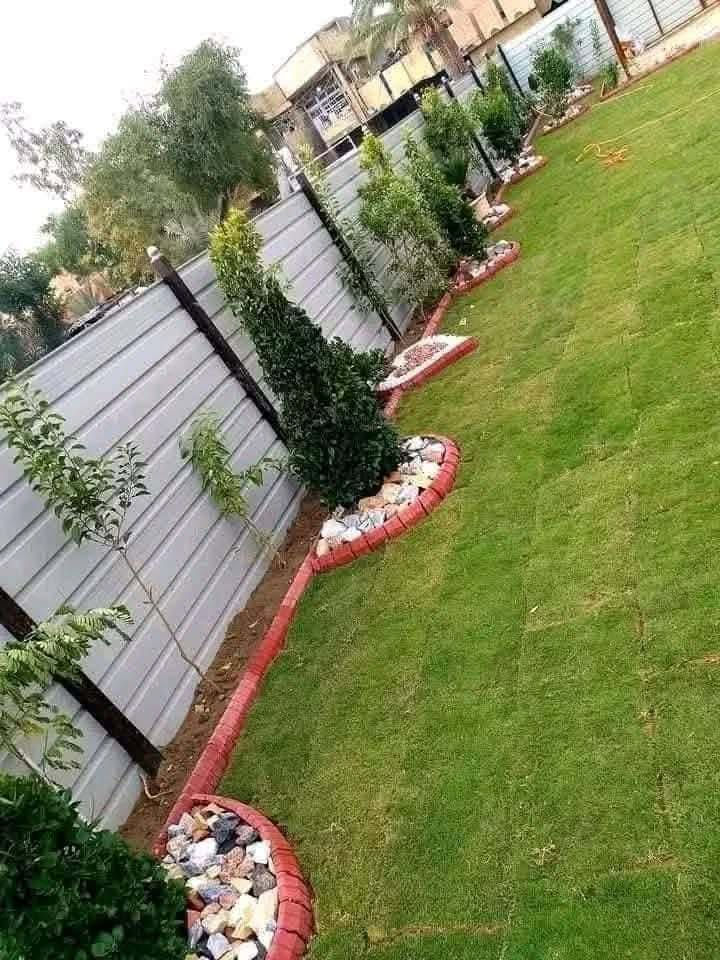 السلام عليكم يوجد كادر لعمل  الحدايق بأنواع وتصاميم مختلفه شغل مقرنص وتحفه حجر فرش زميج زرع ثيل شغل مرشات شغل نضيف لاتحتار جرب وشوف  للاستفسار الاتصال  الرقم ***********
