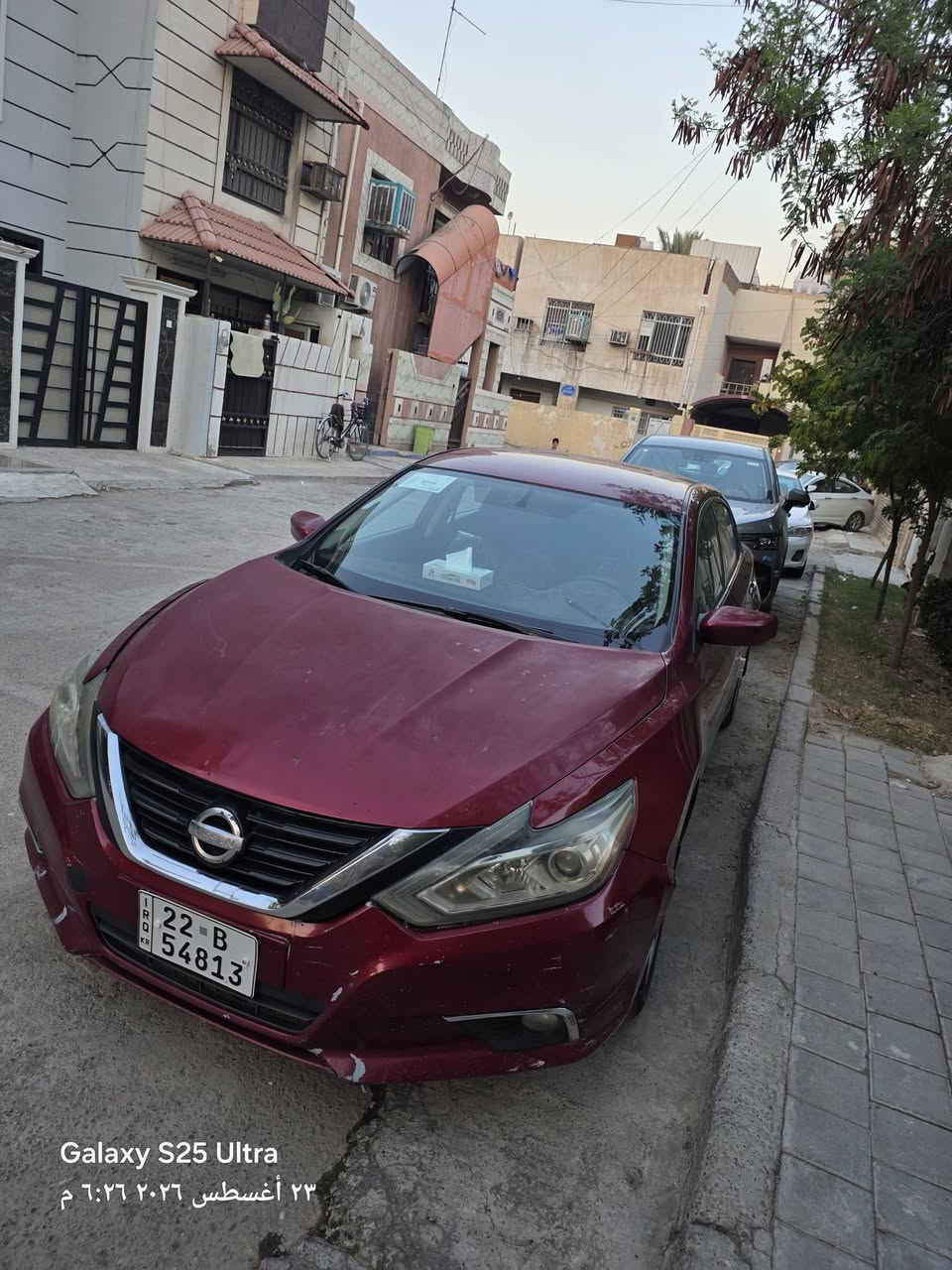 نيسان التيما ٢٠١٨ رقم اربيل
كمل للأخير رجاءا 
مواصفات sv بصمة ابواب وتشغيل عن بعد محرك ٢٥٠٠ مكفول
كير ومحرك مكفول تراي للبصرة 
منظومة تبريد جديدة كاملة قبل يومين سويتها تبريد ثلج مال نيسان 
تخم نوزلات بلكات مجاول جديدات
سيارة كاملة تشغل وتطلع لا صرفية ولا اي خلل بيها مكمل كل نواعمها حتى اذان محرك مبدل وي قاعدة دبل 
فيتم وفلتر بنزين جديد 
دهن اصلي يمشيك ١٠ الاف بدلته البارحة 
ضربتها جاملغ وبنيد وماواصلة للتكم والشاصي موضح بالصورة وبالعراق مصبوغة نص من البابين الي عكس السايق اثر ضربة خفيفة 
نواقصها فقط كشر الدعاميات تحتاج صبغ وتعديل والسيارة تحتاج بوليش 
سنوية لغاية ٢٠٣١ بأسمي رقم اربيل هزة تنتهي بشهر ال١١ ابيع تحويل مباشر او وكالة عادي 
ماشية ١٠٢ الف ميل
السعر ٩٧ ورقة
***********
