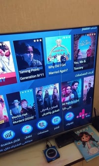 شاشه قياس ٦٥ للبيع بيه خط مبين في الصوره مياثر وعلمن الشاشه غير داخله ...