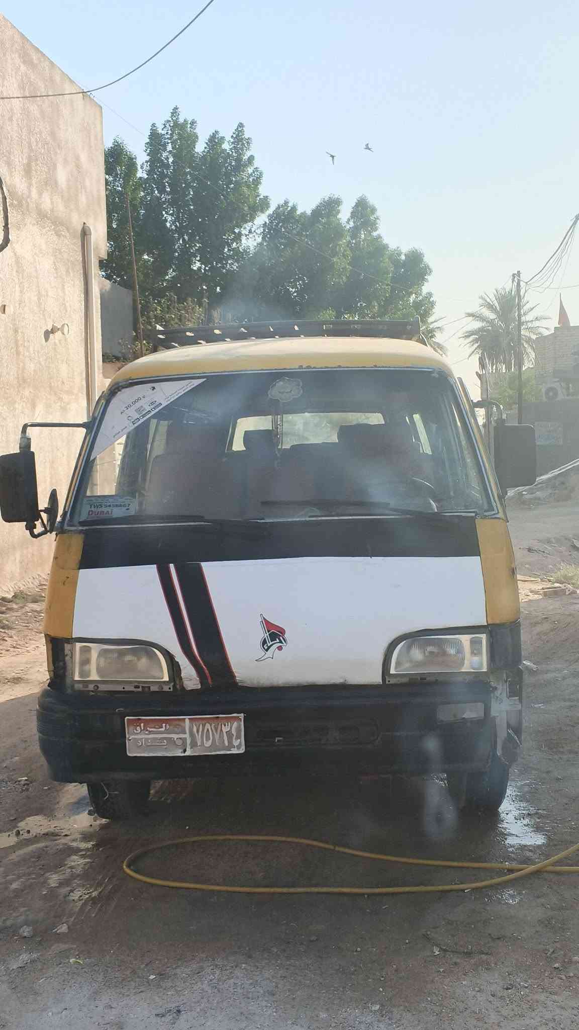 السلام عليكم
كيا آسيا موديل93 نضيفة كلش كير مكينه اكسل خير من الله غرفة جديده شغل جديد نفس الصورة والسياره ارتب وانضف من الصورة تايرات تخم كامل جديد قبل 4 ايام شادة والسيارة اسويلك بيها وكالة 
مكان السياره كربلاء _ طويريج 
للأستفسار :‏‪***********‬‏
