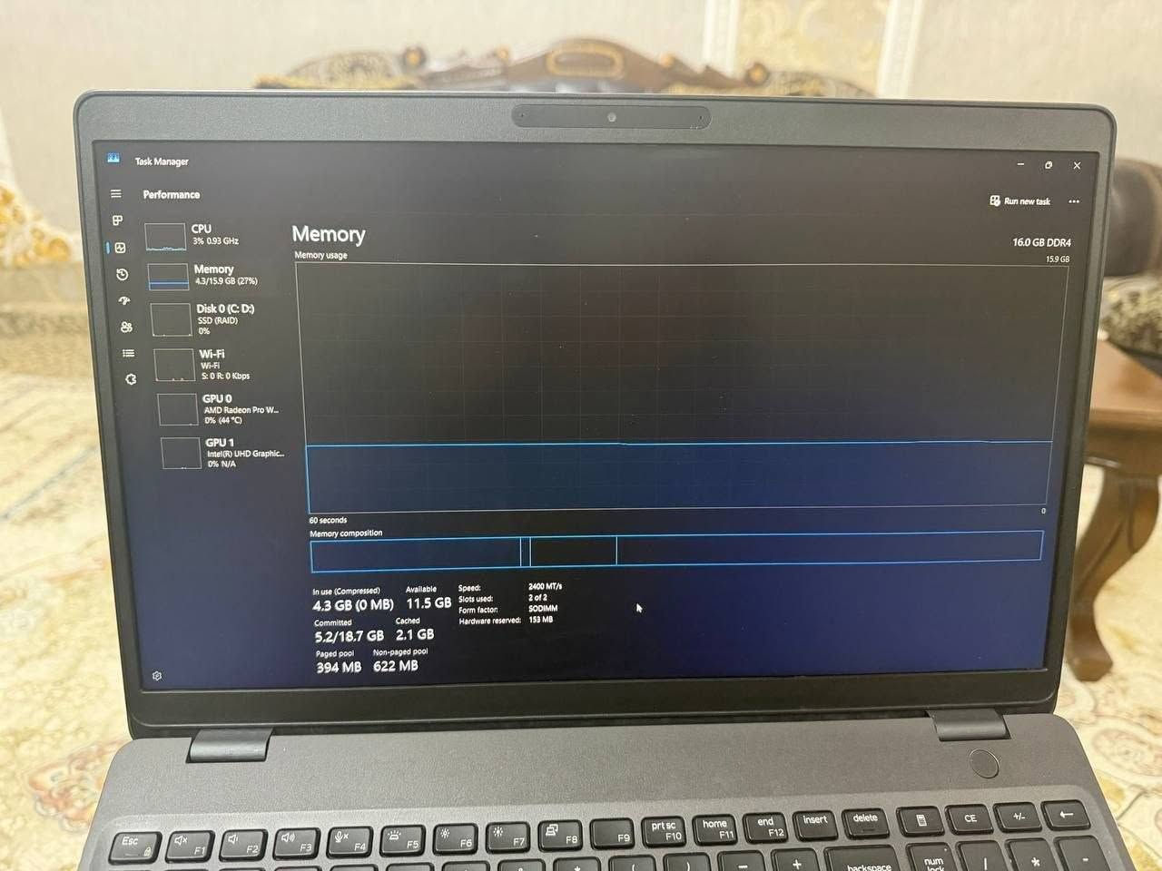 ديل Precision 3540 • رادون WX2100 • ١٦GB رام