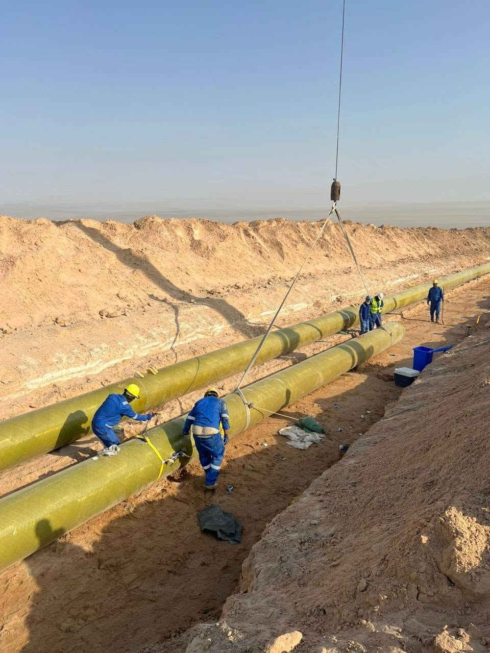 إلى جميع الشركات وأصحاب المشاريع محطات الماء والمجاري يتوفر لدينا فريق ومعدات اختصاص في تنفيذ جميع مشاريع أنابيب GRE و GRVوGRP لطلب والاستفسار التواصل على الواتس ***********
