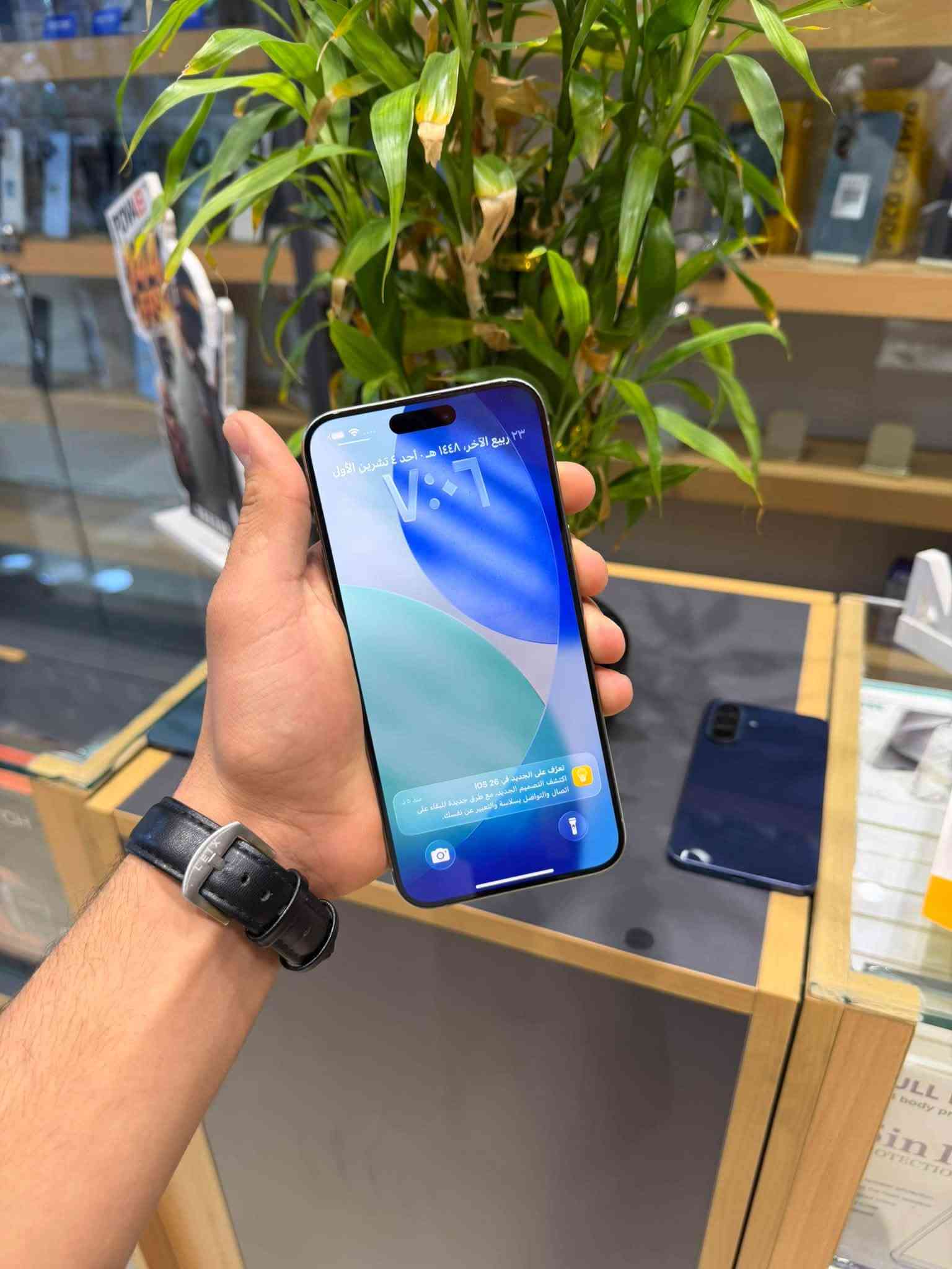 iPhone 15 Pro Max
ذاكره 256
البطاريه 85
مشحون825مره 
الجهاز نضافته 100بل100
سعر مليون 100 وبي مجال 
إلا ستفسار اكثر اتصال على هاذه الرقم 
***********
