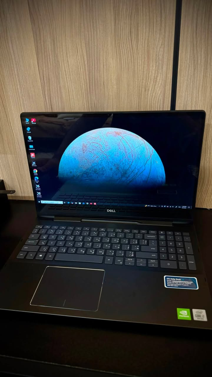 Laptop Dell inspirone 7591
🔹 المواصفات:

* ✅ المعالج: Intel Core i7 الجيل العاشر
* ✅ الرام: 16GB DDR4
* ✅ التخزين: SSD Samsung أصلي 512GB
* ✅ كرت الشاشة: NVIDIA GeForce MX250
* ✅ الشاشة: 15.6 إنج 4K UHD Touch تدعم اللمس
* ✅ 2 in 1 ينقلب 360° ويشتغل كتابلت
* ✅ القلم الأصلي الخاص بالجهاز موجود
* ✅ كيبورد بإضاءة (Backlit)
* ✅ بصمة + كاميرا + واي فاي + بلوتوث
* ✅ الجهاز نظيف جدًا وما بيه أي أعطال أو مشاكل، جاهز للاستخدام.

📚 مناسب للدراسة، الجامعة، البرمجة، التصميم، المونتاج الخفيف، والرسم باستخدام القلم.

💰 السعر: (750,000)
📍 الموقع: (شارع المغرب فرع مستشفى المؤيد )

للاستفسار أو التواصل خاص.
او على الرقم ***********
