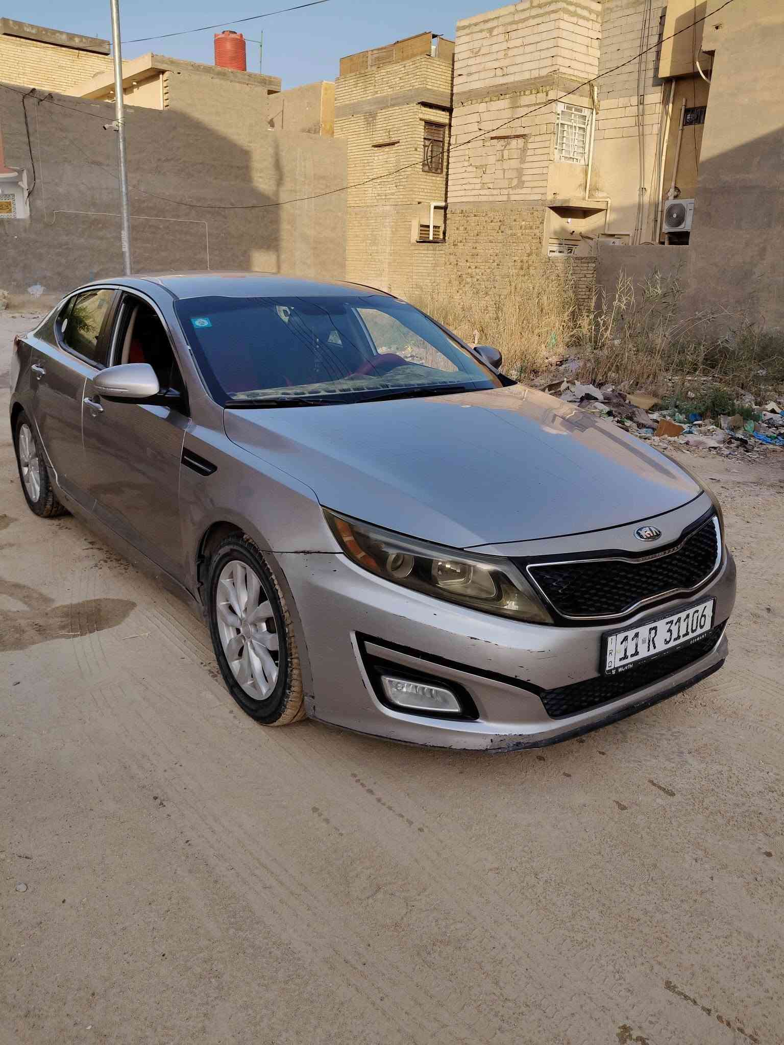 السلام عليكم 
اوبتيما امريكي موديل 2014 Gdi سنويه 2030 بأاسمي رقم بغداد تحويل ثاني يوم ..بيه بابين الاماميات مبدلات باامريكا نفس اللون وقطعتين بصف التايرات الخلفيه .تبريد ثلج والسياره خير من الله مال جناي السعر 110 مكان السياره كربلاءممتواجد ع الفيس للاتصال ***********
