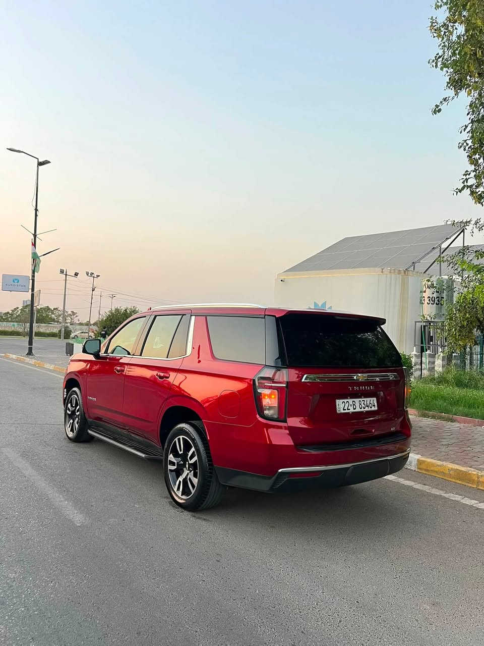 سلام عليكم
Chevrolet Tahoe Lt 2021
فرل مواصفات ١/١ 
قطعتين و نص صبغ سيارة 
بدون دواخل 
سيارة جديد مابي ربع دينار مصرف 
ماشي ٧٢ الف 
سعر ٣٥٣ ورقة مجال 
مكان اربيل 
واتساب ***********
