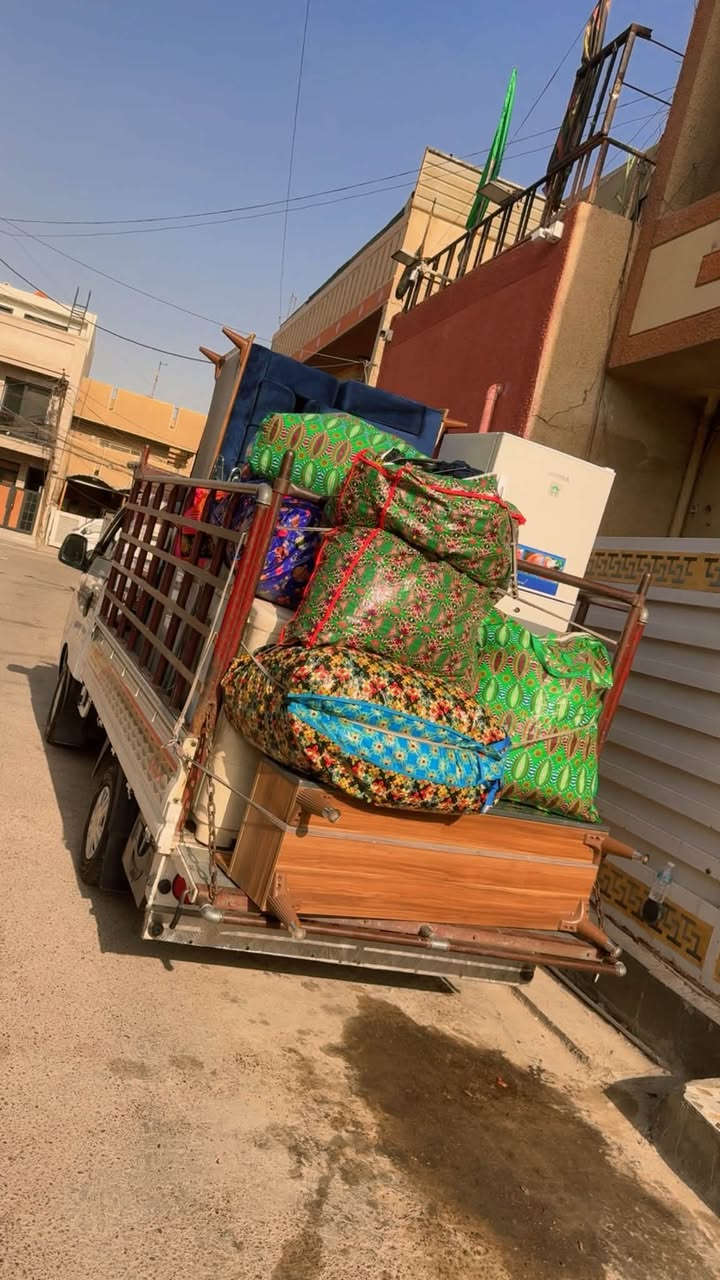 السلام عليكم🙋‍♂️ زبائننا الكرام

 *يوجدلدينا كيا حمل لنقل الأثاث داخل وخارج بغداد وبسمايه 🌎🧿وبأسعار مناسبا 💸💸💸💸

***********اتصال/ ويانه كلشي سهل باذن الله 

 من نقل الاثاث العام 🌹والتحويلات من بيت💚الى بيت* اخر 🏘️ 💒🏯🏯🏯🏯🏯

 توجد سيارات (كيا بنگو/🚛/) وكادر كامل من العمال الموهوبين في نقل جميع الأثاث  والنجار فتح وشد جميع الغرف الاتصال على الارقام التالية ***********☎️
