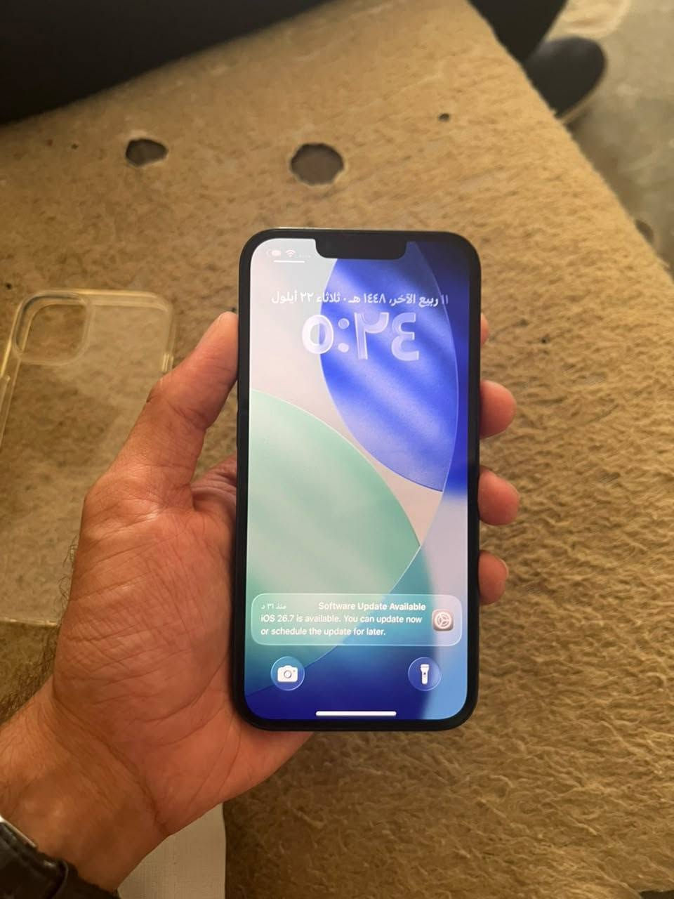 📱 للبيع آيفون 13 العادي 🤍✨
🔋 البطارية: 84% ✅
💾 الذاكرة: 128GB ✅
📲 دبل خط ✅
فيس ايدي شغال 👋🏻
🖇 الجهاز بالشرط، ما مفتوح
💯 ما مبدل أي غرض بي — كله شركة
💰 السعر: 475 ألف
🎗️ وبي مجال للشراي
📞 للاستفسار والاتصال: *********** 🤍

نص مكتوب في الصور:
- ٥:٢٥
- حالة البطارية والشحن
- كما هو الحال مع البطاريات القابلة لإعادة الشحن، بطارية الهاتف قابلة للاستهلاك وتصبح أقل فاعلية مع الوقت. معرفة المزيد...
- الحد الأقصى للقدرة
- ٨٤٪
- هذا قياس لقدرة البطارية مقارنة بقدرتها عندما كانت جديدة. قد تتسبب القدرة المنخفضة بتقليل ساعات الاستخدام بين عملية الشحن والأخرى.
- أقصى قدرة للأداء
- ستساعد الأنظمة المضمنة في النظام والمكونات في تخفيف آثار الأداء التي قد تلاحظها أثناء التقدم الكيميائي في عمر بطارية iPhone.
- شحن البطارية المحسن
- للحد من استنزاف عمر البطارية، يتعلم الـ iPhone من عادات الشحن اليومية، بحيث ينتظر ولا يتجاوز ٨٠٪ حتى يحين موعد حاجتك إلى استخدامه.
- حول
- < iPhone
- الاسم
- < 26.6.1
- إصدار iOS
- iPhone 13
- اسم الطراز
- 5LDU3CH/A
- رقم الطراز
- PM2J29JPXY
- الرقم التسلسلي
- الأغاني
- الفيديوهات
- الصور
- ١٢٨ غ.ب.
- السعة
- ١٠٨,٨٣ غ.ب.
- متوفرة
- 60:D0:39:3D:C2:A1
- WLAN عنوان
- 60:D0:39:33:AC:82
- Bluetooth
