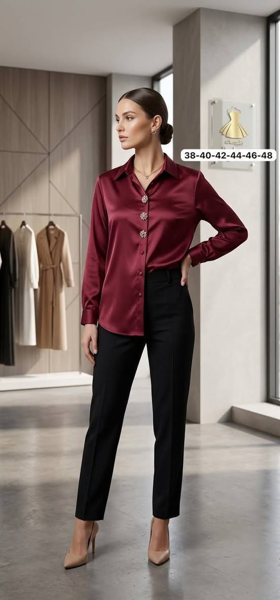 سعر الدرزن 120 ألف 🌹 
قميص زارا ستن نسائي🇹🇷
قياسات 38-40-42-44-46-48
متوفر توصيل لكل المحافظات

نص مكتوب في الصور:
- 38-40-42-44-46-48
- - فرع الأزياء الراقي -