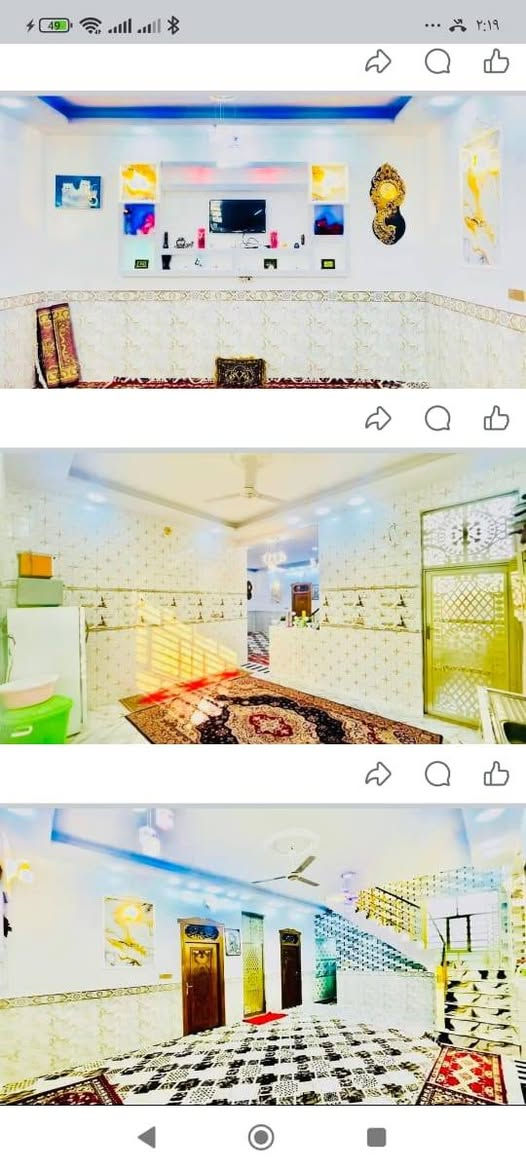 دار للبيع مساحه 200متر 
طابو صرف سند بسم المالك 
يحتوي على غرفتين وصاله ومطبخ ستقبال 
صحيات منور بناء جديد 2026
العنوان النجف مجمع بيتي 2مقابل مجمع الصلطان 
السعر 120وبي مجال ***********

نص مكتوب في الصور:
- طابو سند حر - طابق واحد المحتويات: غرفتين صالة عرض المزيد