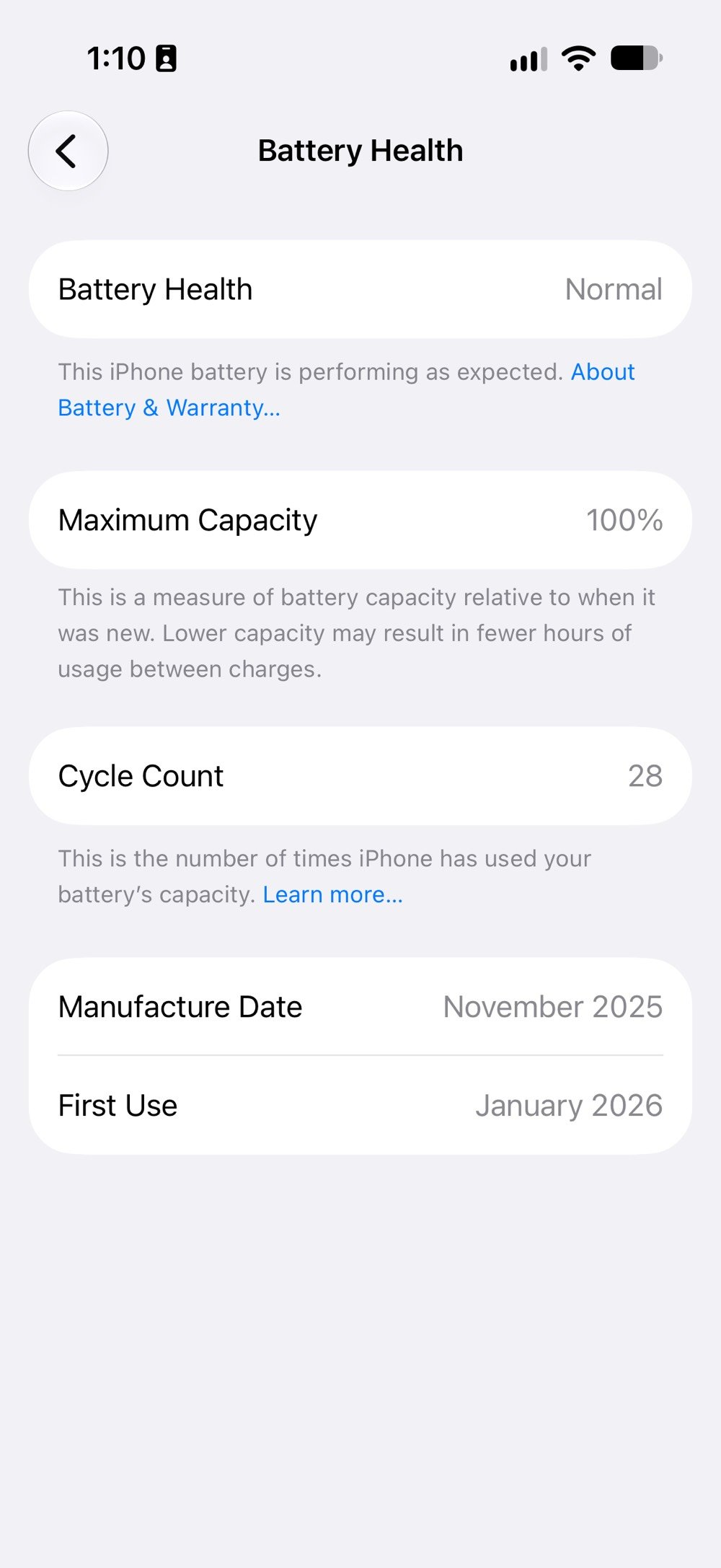 Iphone 17 2 camera, 2 sim,256gb 
Battery %100 
28 جار شەحن کراوە، 
بە زەمانی هەموو شتێک، کارتۆنی خۆی لەگەڵە، 
زەمانی izone ی لەگەڵە و مانگێکە کڕاوە
داوای 800$ ی لێدەکەم و کەمێک مەجال.
لە هەولێرم
***********