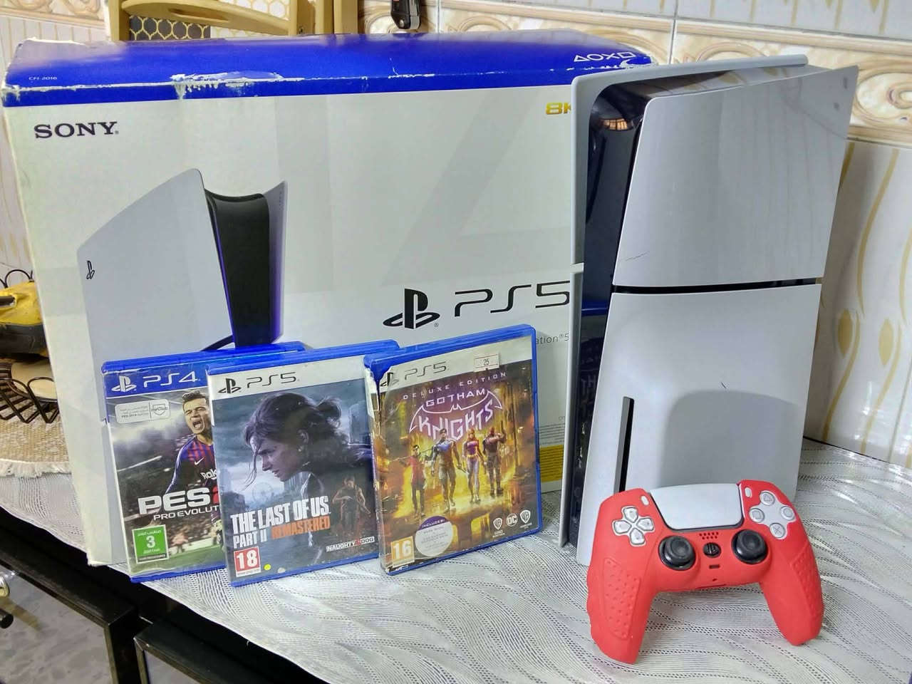 سلام عليكم ps5 سلم اوربي نص تيرة مع 3العاب للبيع 
مكاني بغداد سبع ابكار ماكو توصيل  السعر 750الف وبي مجال للشراي للتواصل على الرقم ***********
