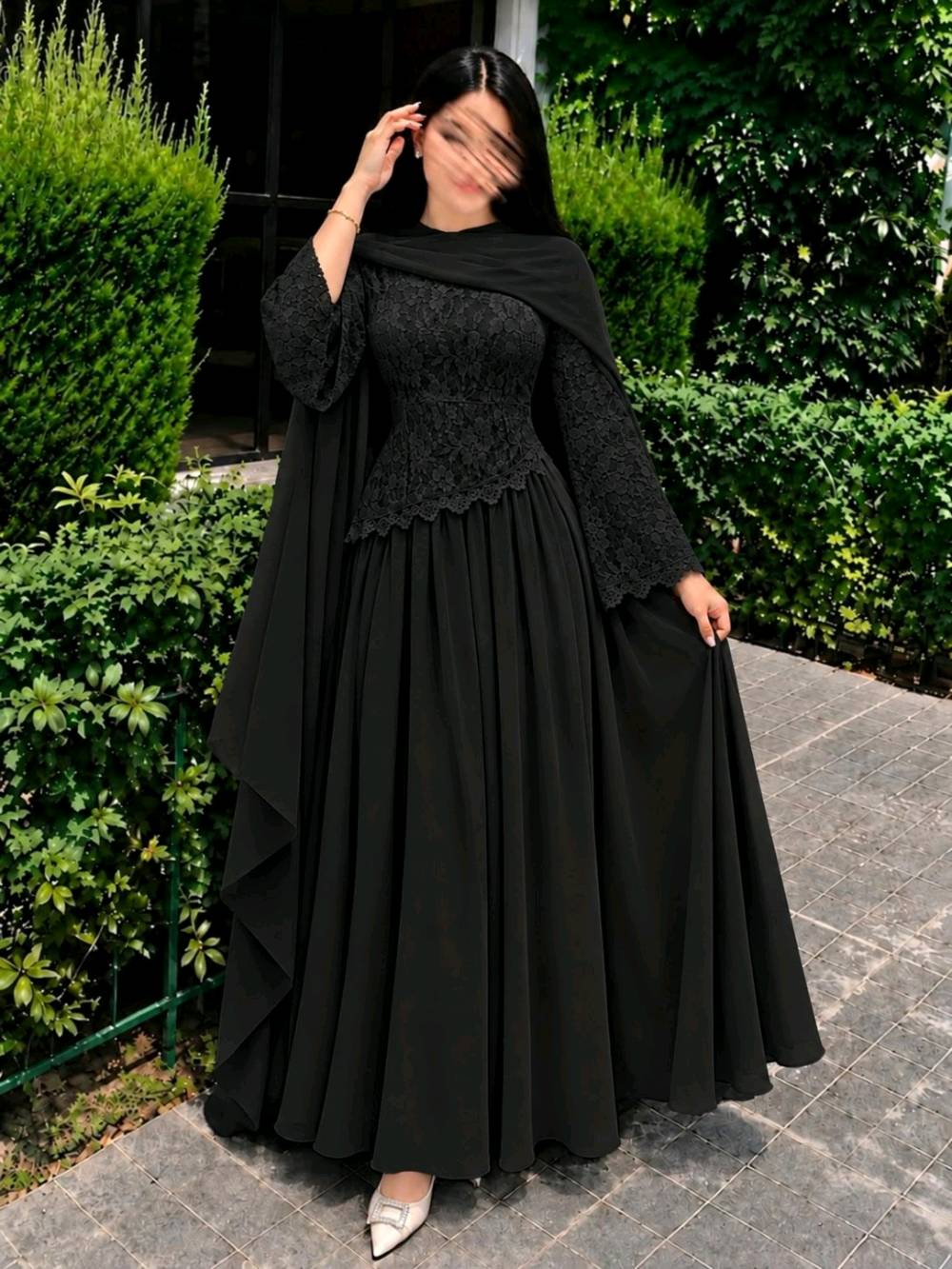 فستان • وشاح • مقاس ٣٨-٤٨